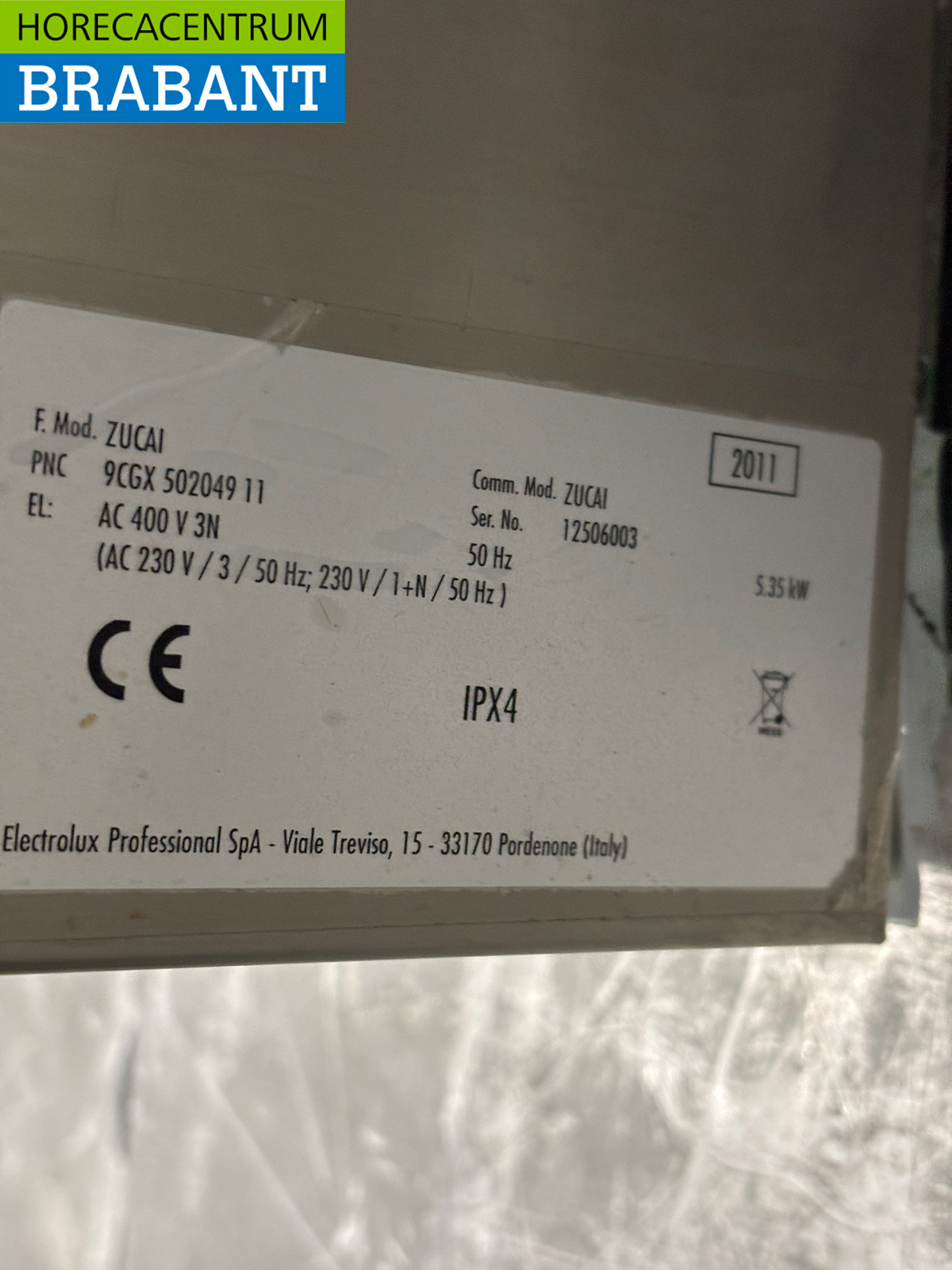 Zanussi Zucai Geschirrspüler aus Edelstahl 400V Horeca – Bild 6