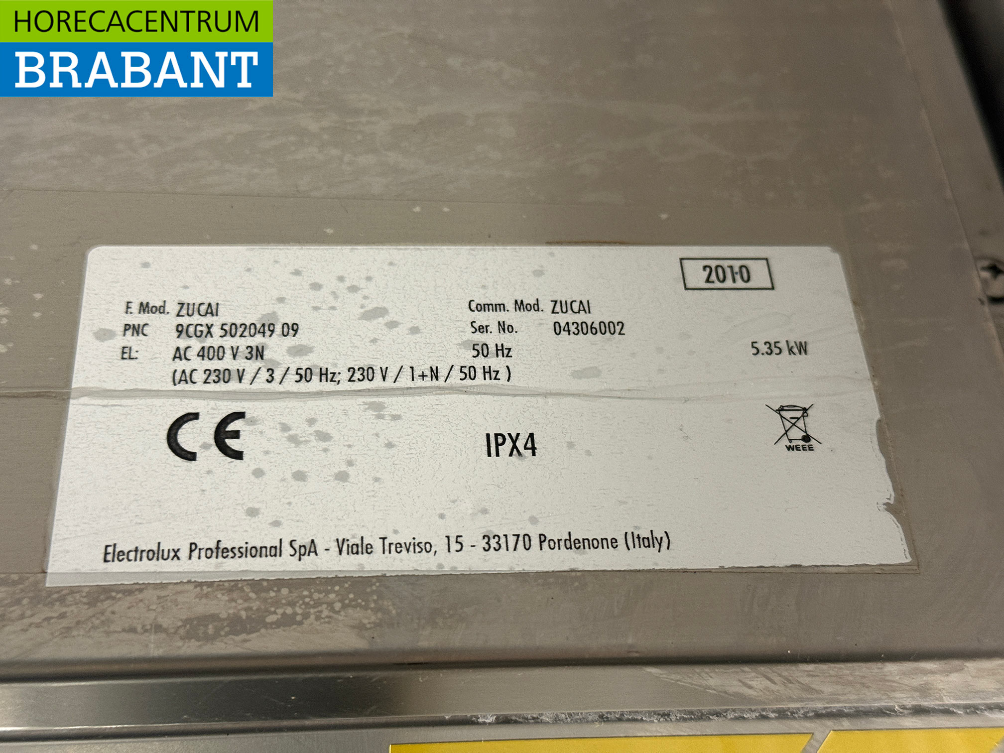 Zanussi Zucai Geschirrspüler aus Edelstahl 230V Horeca – Bild 6