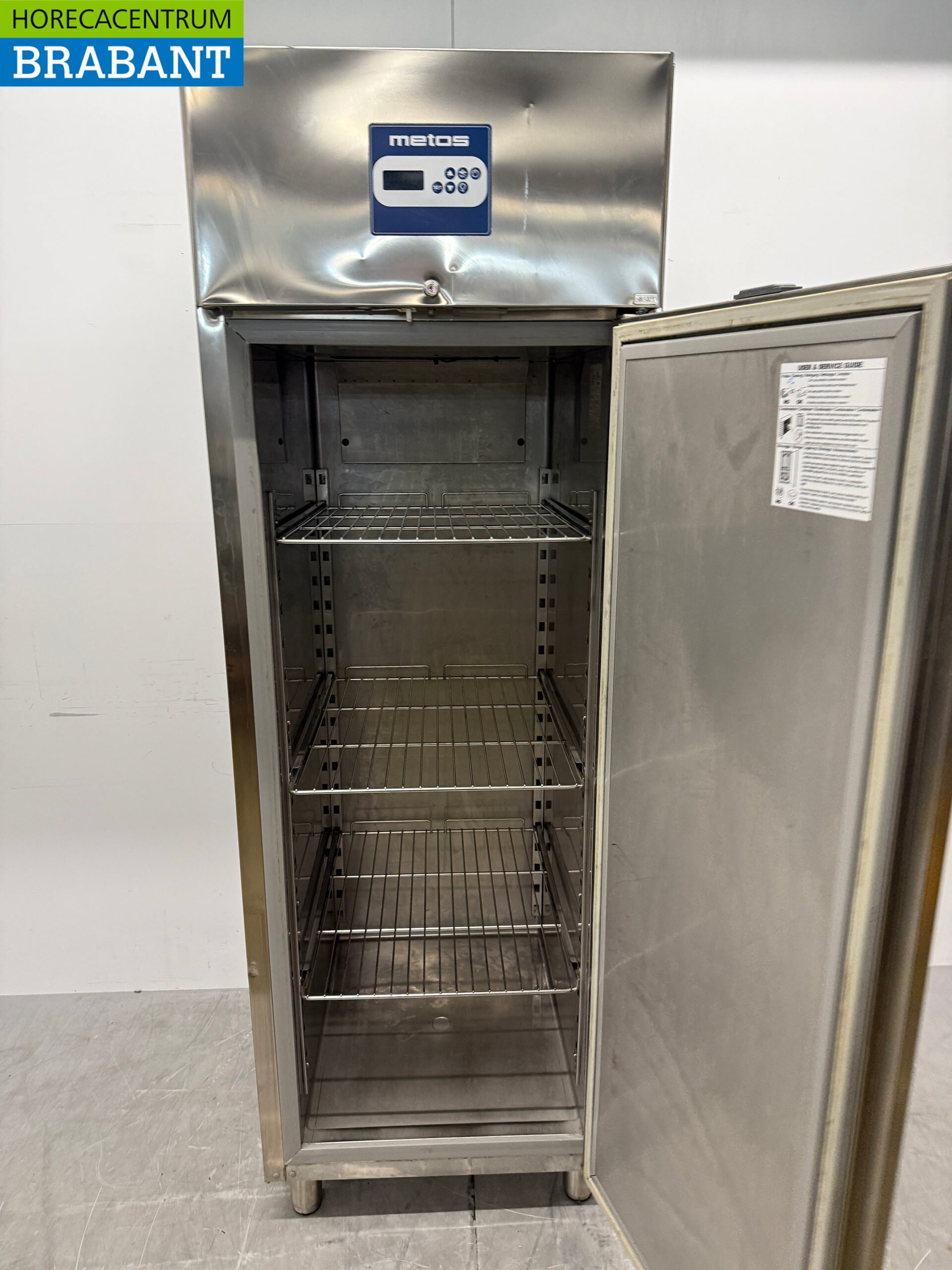 Metos-Gefrierschrank aus Edelstahl, 700 Liter, 230 V, Gastronomie – Bild 4