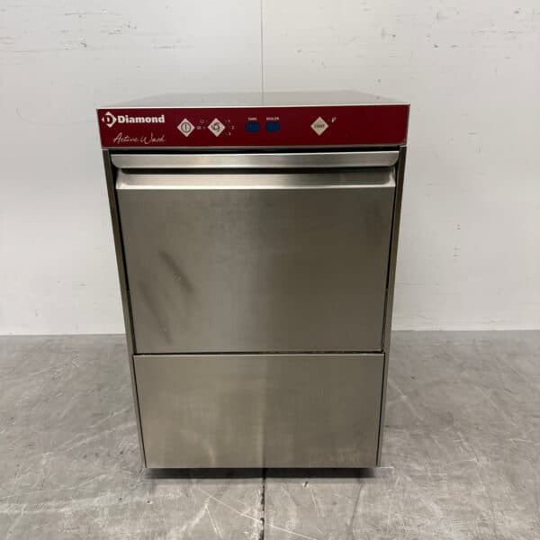 Edelstahl-Glaswaschmaschine „Diamond“ mit Ablaufpumpe, 230 V, Gastronomie