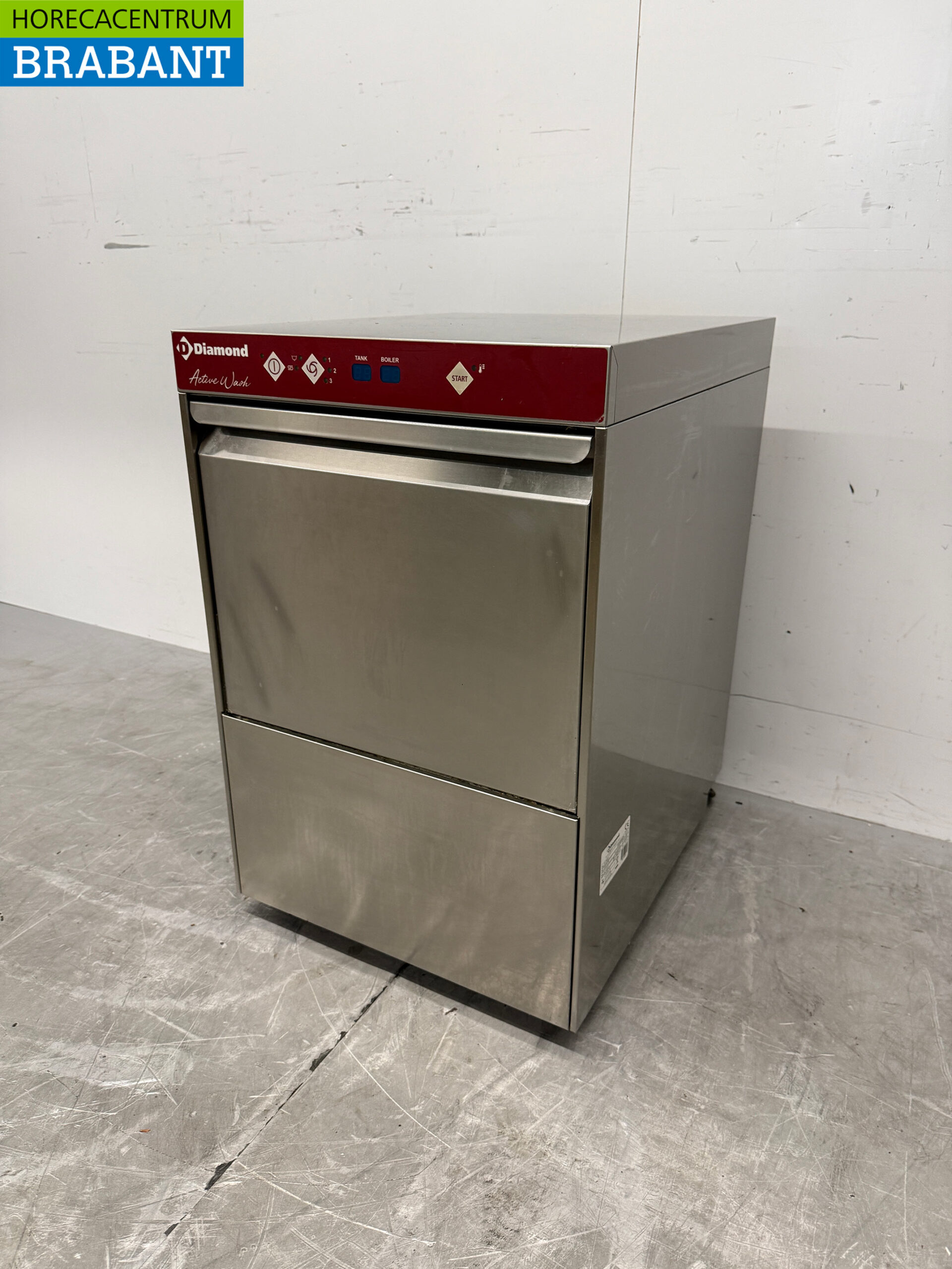 Edelstahl-Glaswaschmaschine „Diamond“ mit Ablaufpumpe, 230 V, Gastronomie – Bild 2