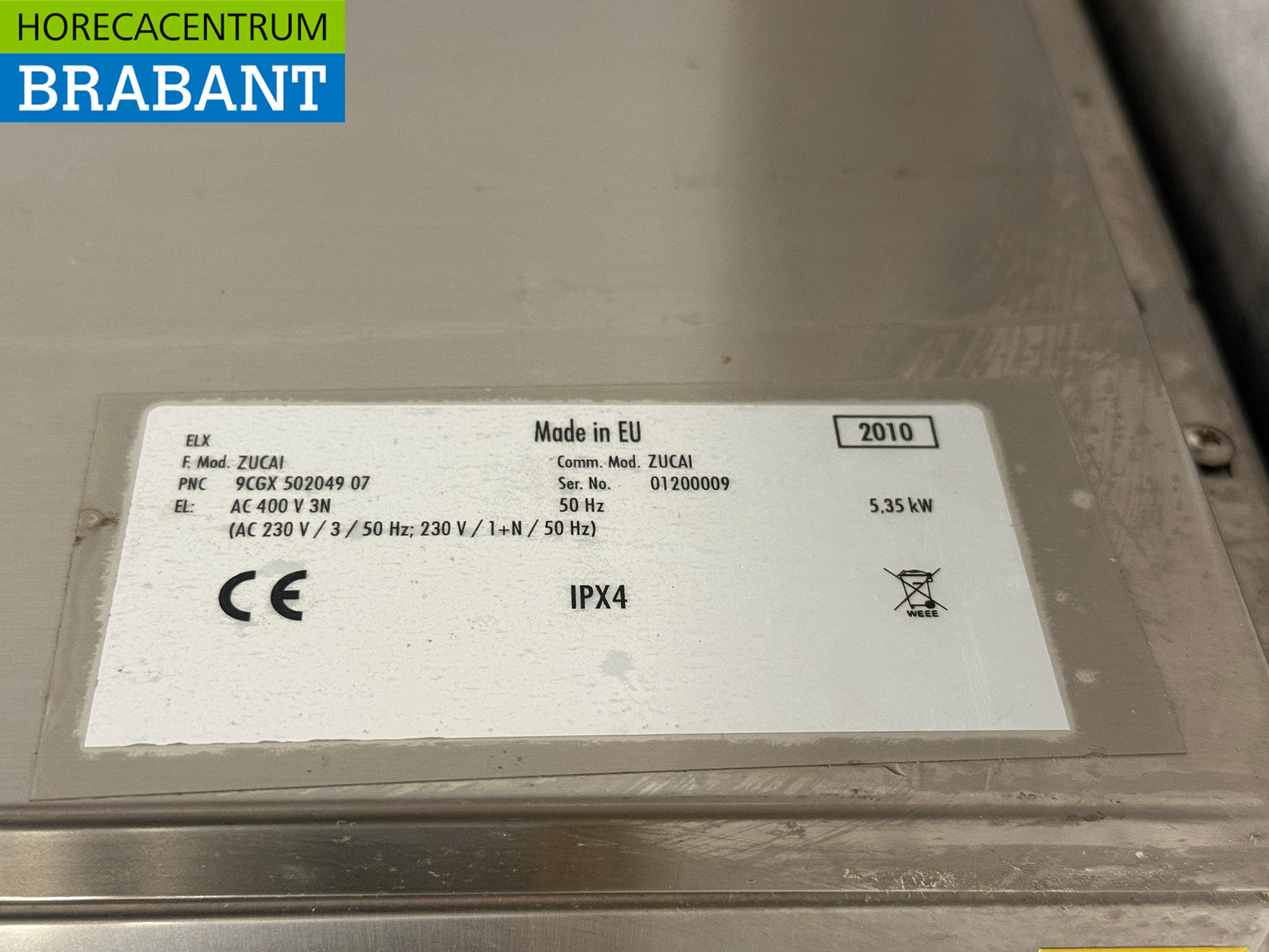 Zanussi Zucai Geschirrspüler aus Edelstahl 400V Horeca – Bild 6