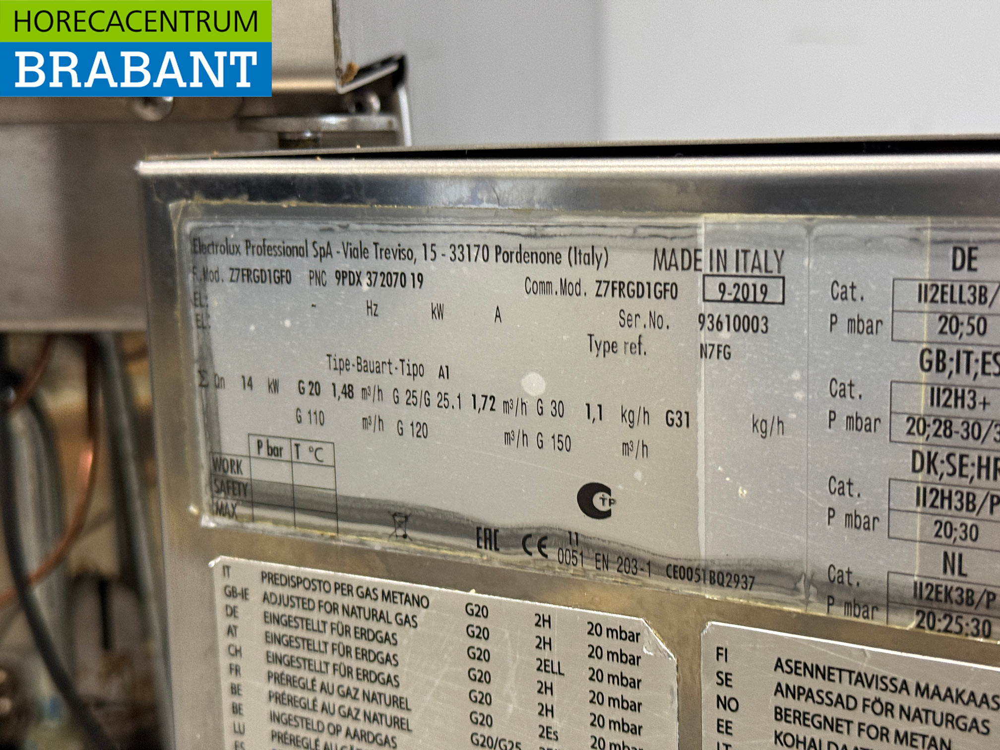 Zanussi-Fritteuse aus Edelstahl, 15 Liter, Gasbetrieb, Gastronomie – Bild 6