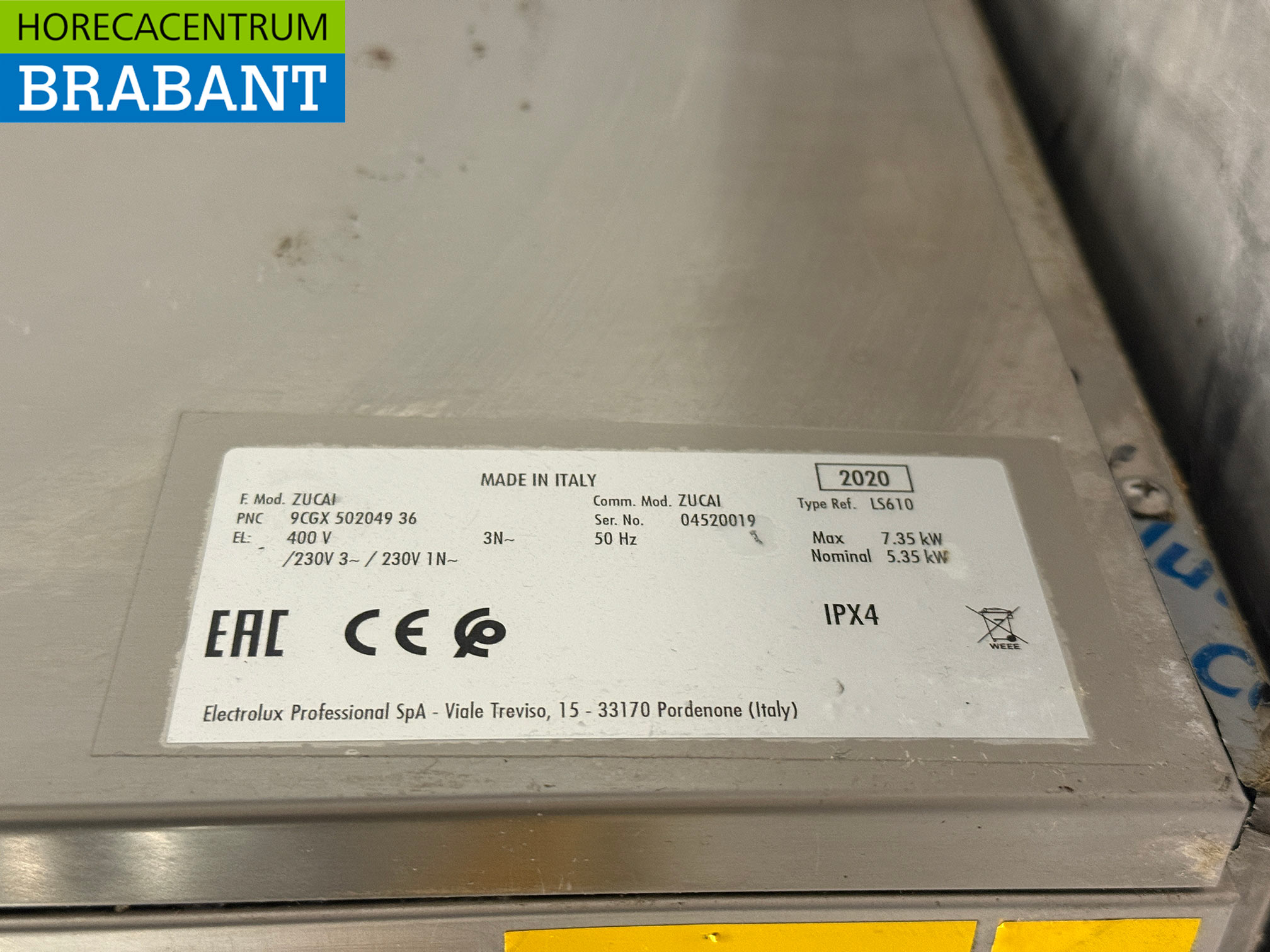 Zanussi Zucai Geschirrspüler aus Edelstahl 400V Horeca – Bild 6