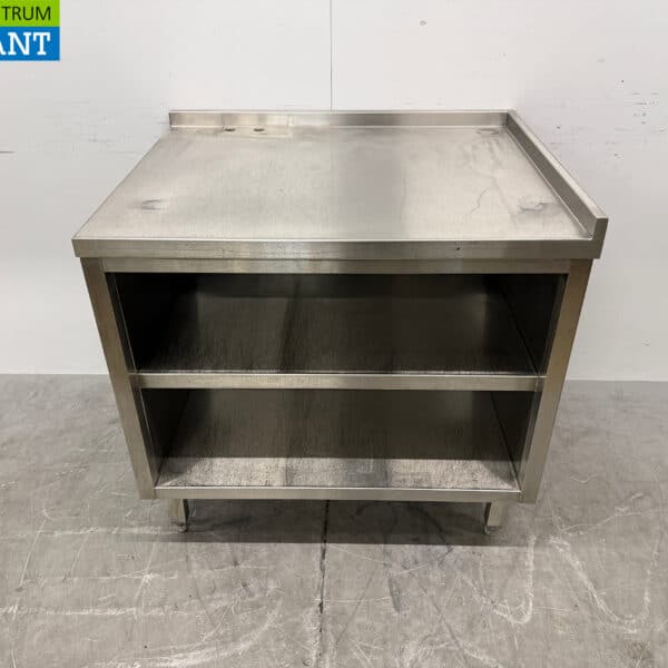 Edelstahl-Arbeitstisch mit Ablage 95,5 x 77 x 90 cm Gastronomie