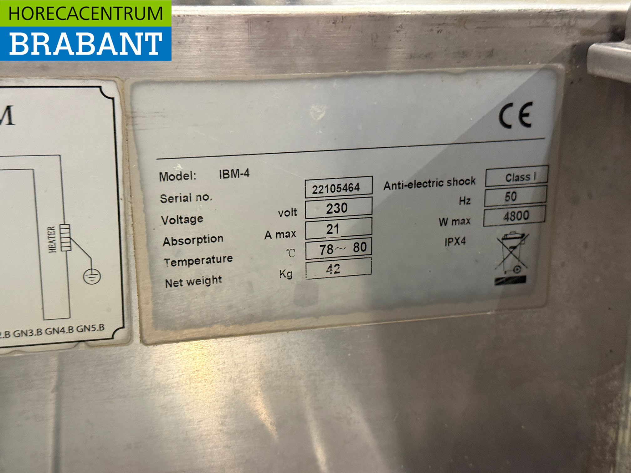 Maxxfrost Edelstahl-Einbau-Wasserbad 4 x 1/1 GN, 230 V, Gastronomie – Bild 5