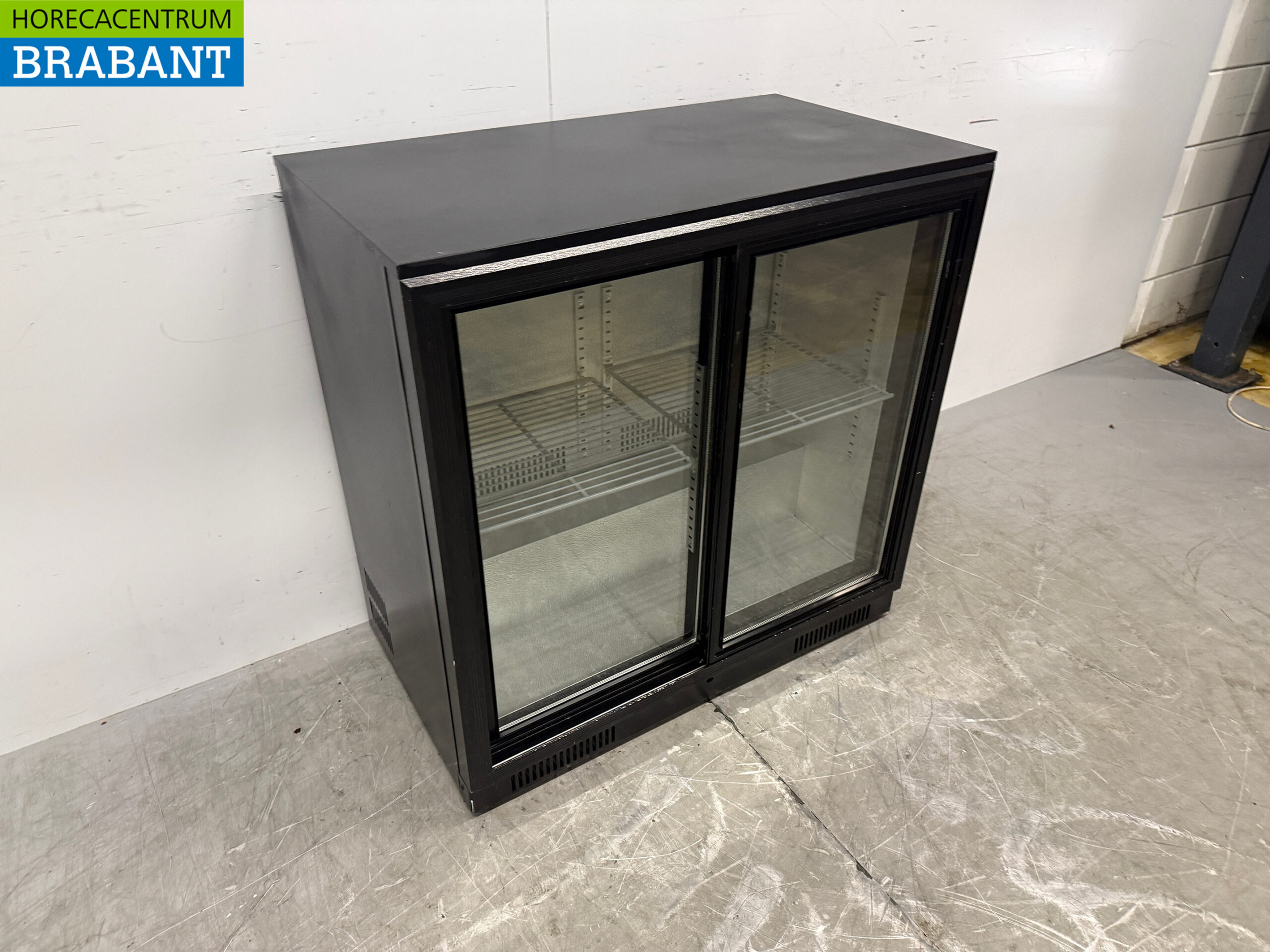 Barkühlschrank mit 2 Glastüren, 90,5 cm, 230 V, Gastronomie – Bild 3
