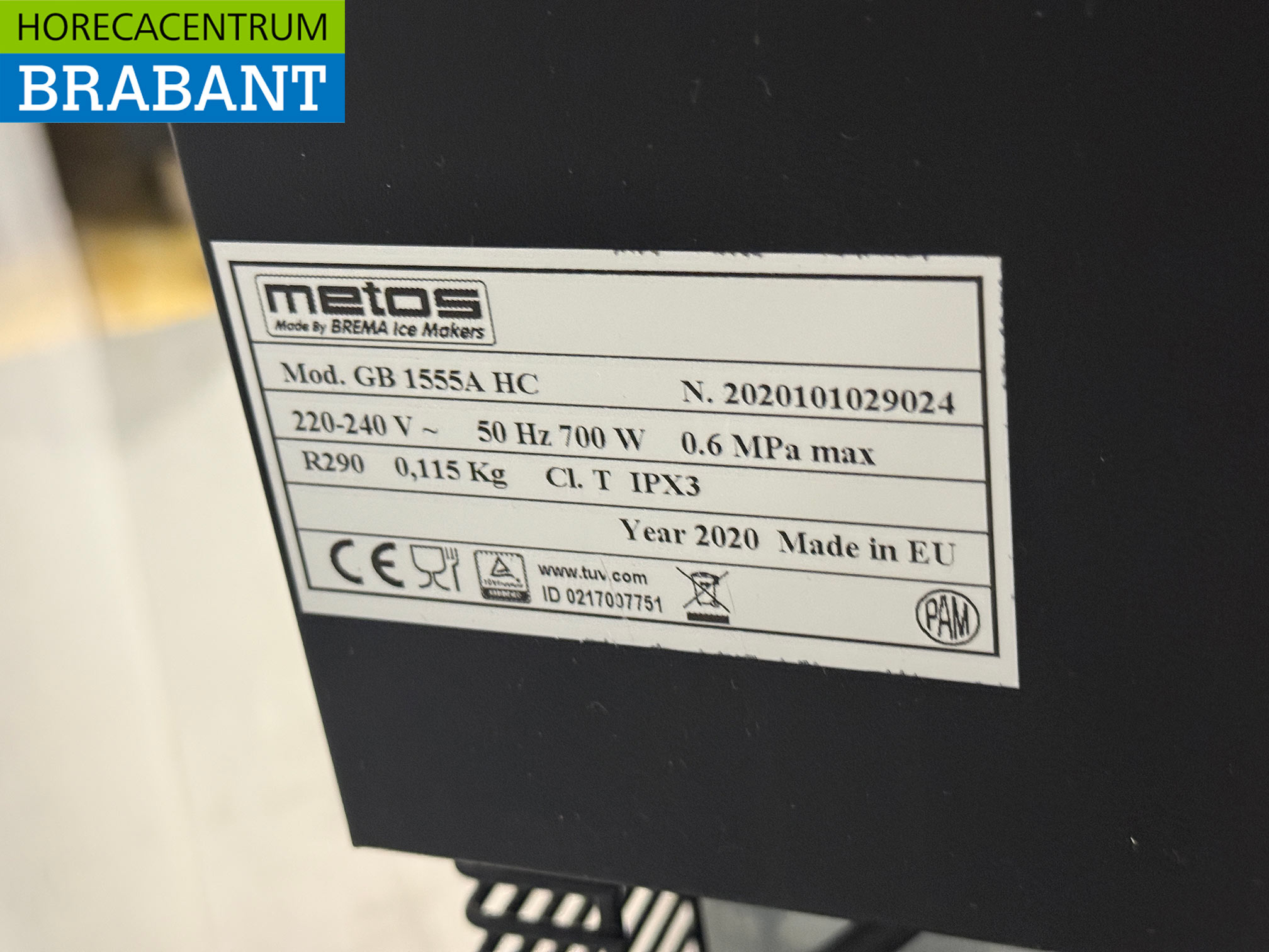 Edelstahl Brema Peeling-Eismaschine 155 kg pro Tag 230V Horeca – Bild 5