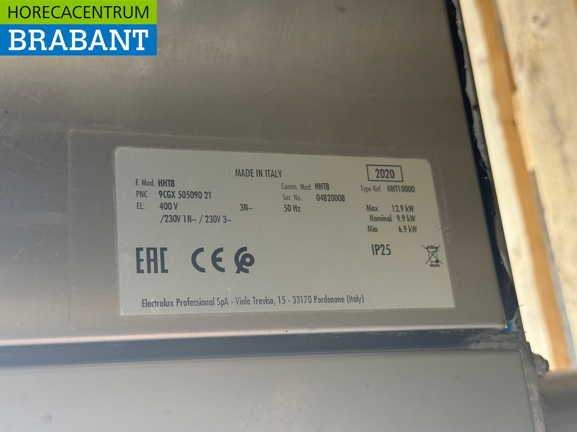 Edelstahl-Geschirrspüler Zanussi HHT8 Sliding 400V Catering – Bild 6