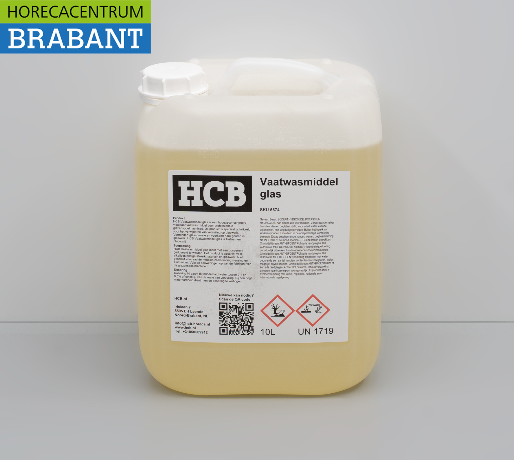 HCB Geschirrspülmittel Seife Reinigungsmittel für Gläserspülmaschinen 10 Liter Gastronomie
