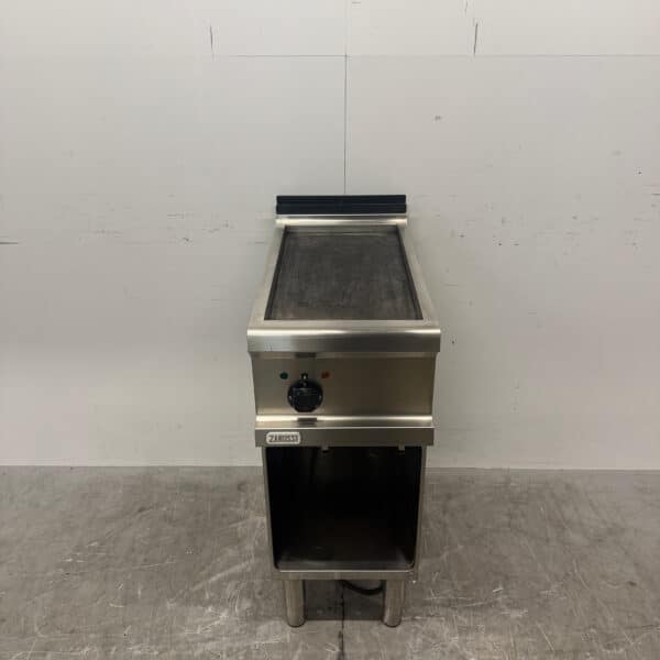 Edelstahl Zanussi Griddle Bratpfanne 35 cm 400V Horeca