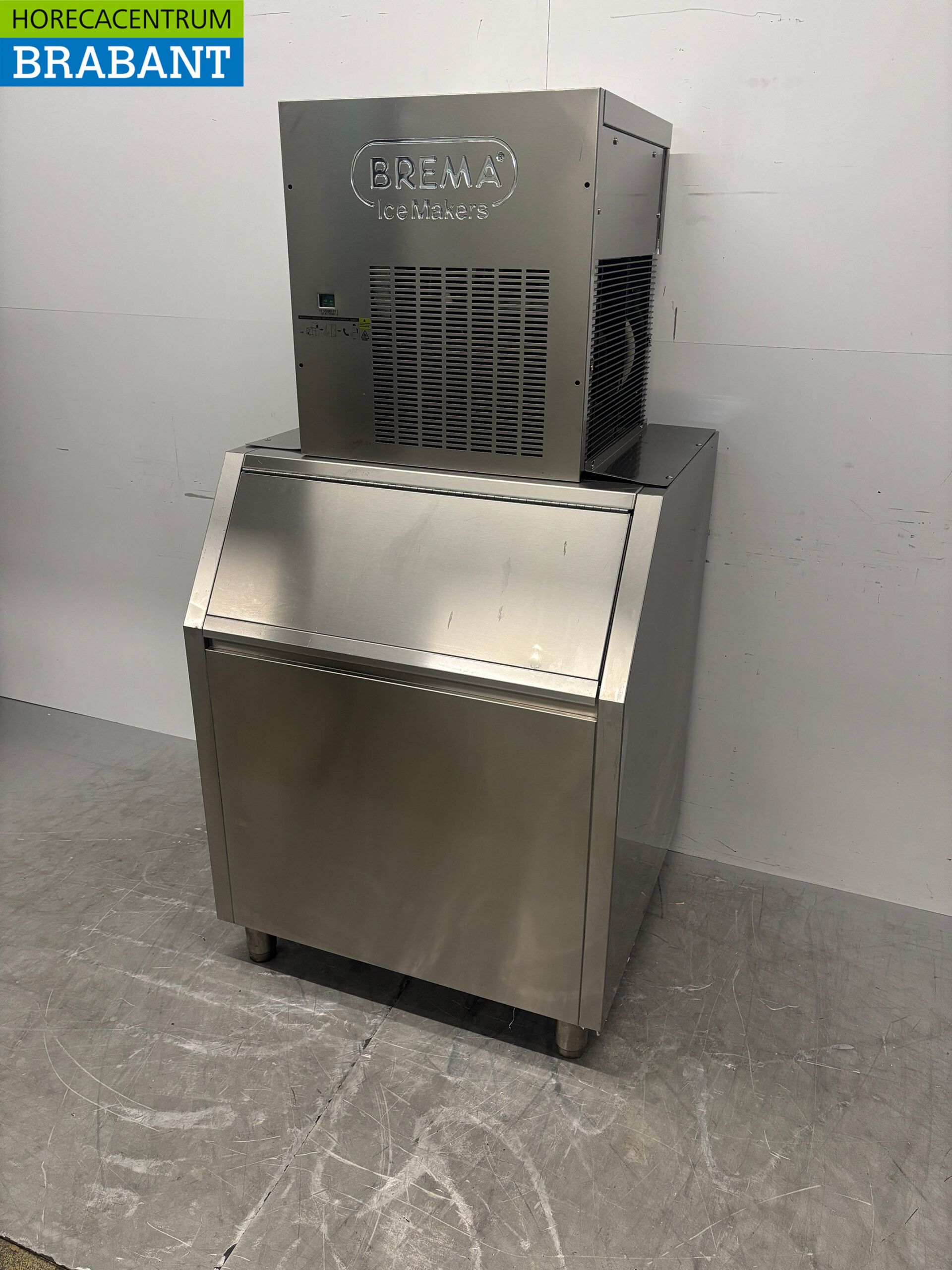 Edelstahl-Schilferijs-Maschine „Brema“, 157 kg pro Tag, Bunkerinhalt 200 kg, 230 V, Gastronomie – Bild 2