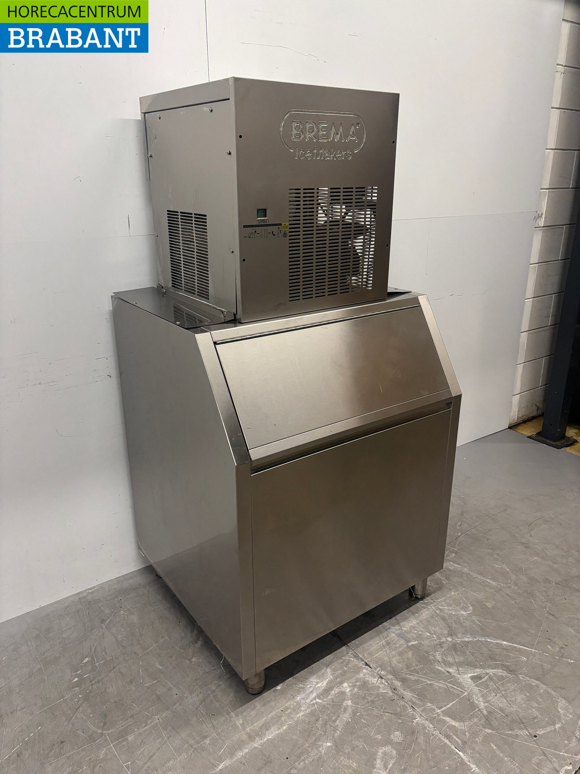 Edelstahl-Schilferijs-Maschine „Brema“, 157 kg pro Tag, Bunkerinhalt 200 kg, 230 V, Gastronomie – Bild 3
