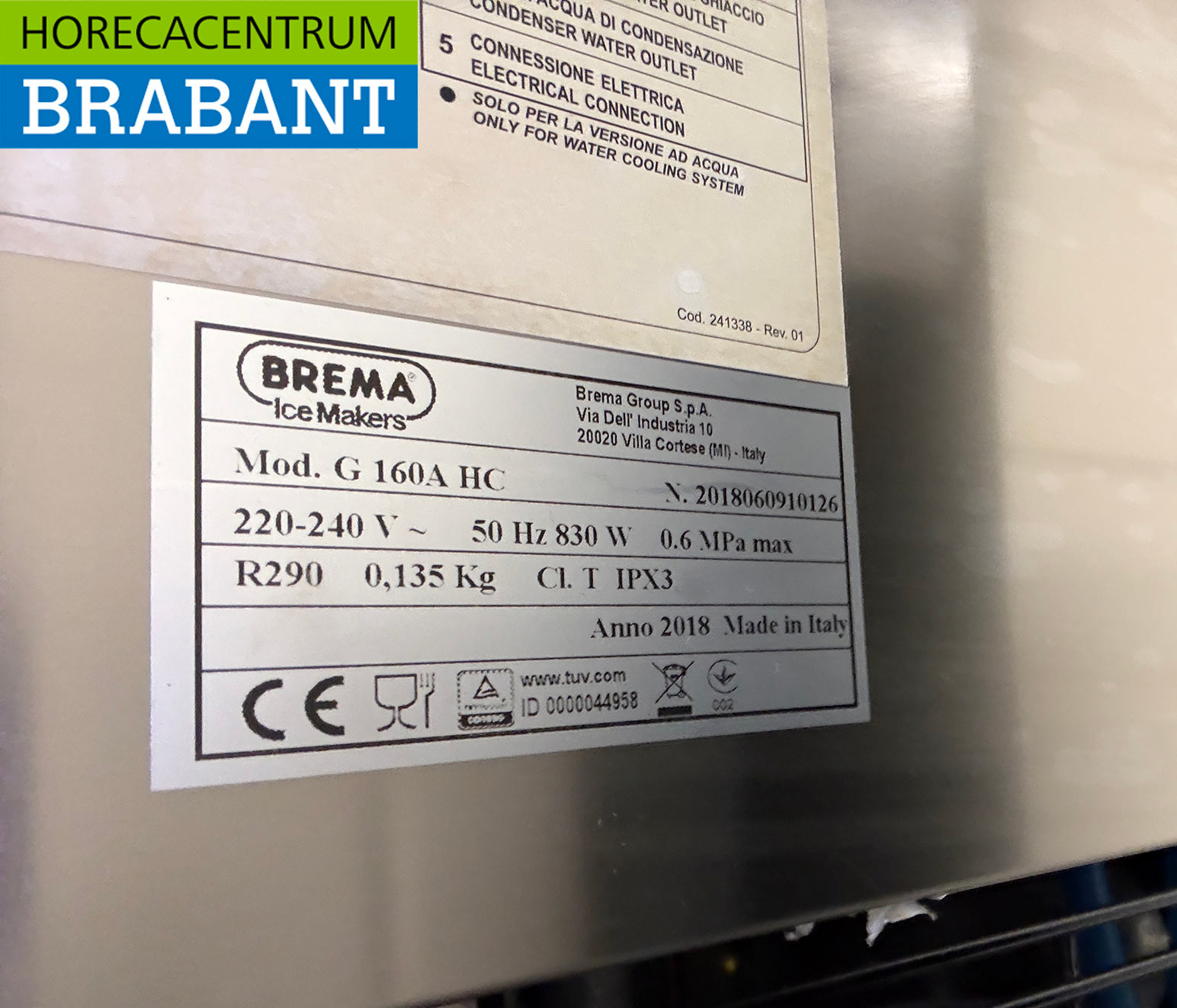 Edelstahl-Schilferijs-Maschine „Brema“, 157 kg pro Tag, Bunkerinhalt 200 kg, 230 V, Gastronomie – Bild 6