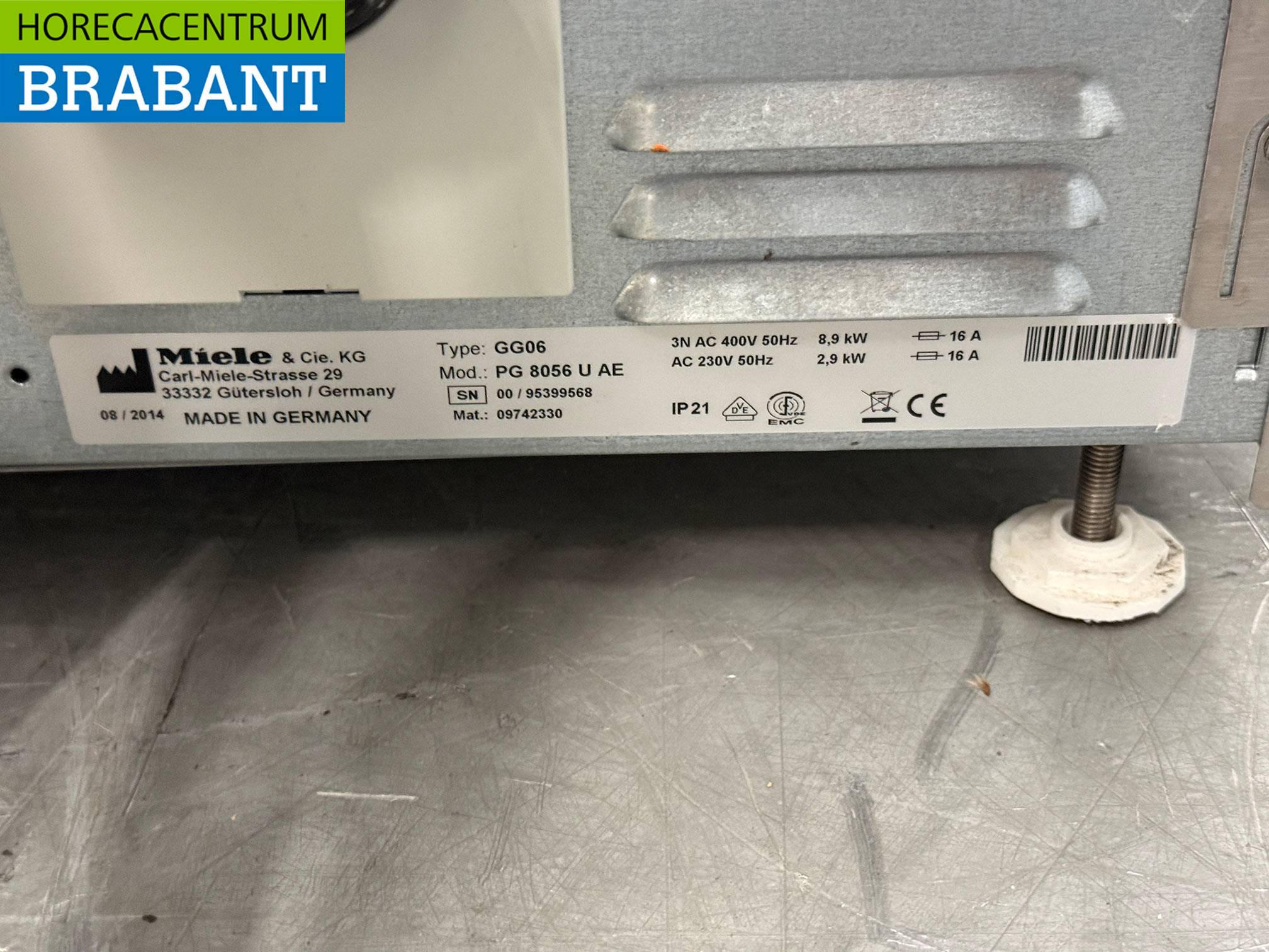 Edelstahl-Einbaugeschirrspüler von Miele mit Ablaufpumpe, 400 V, für die Gastronomie – Bild 6