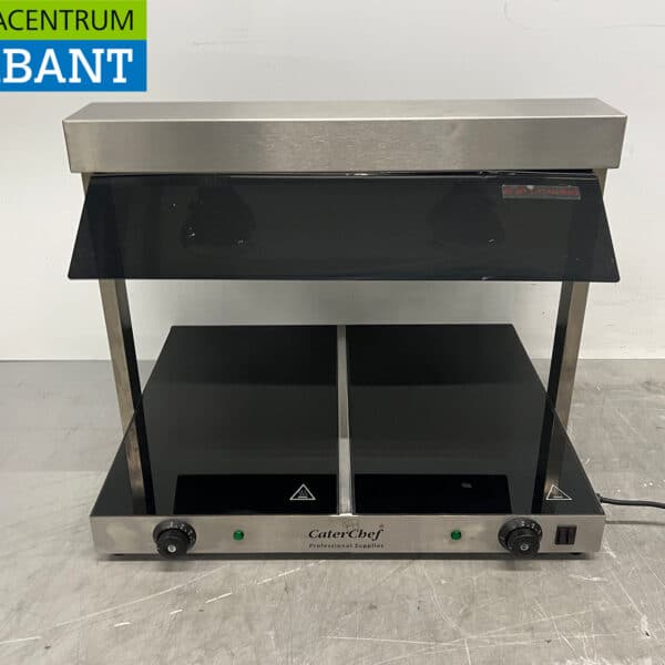 Caterchef-Warmhalteplatte aus Edelstahl, 2 x 1/1 GN, 230 V, Gastronomie