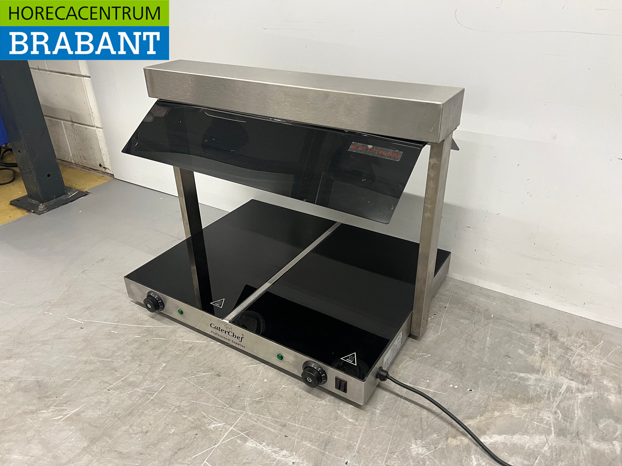 Caterchef-Warmhalteplatte aus Edelstahl, 2 x 1/1 GN, 230 V, Gastronomie – Bild 2