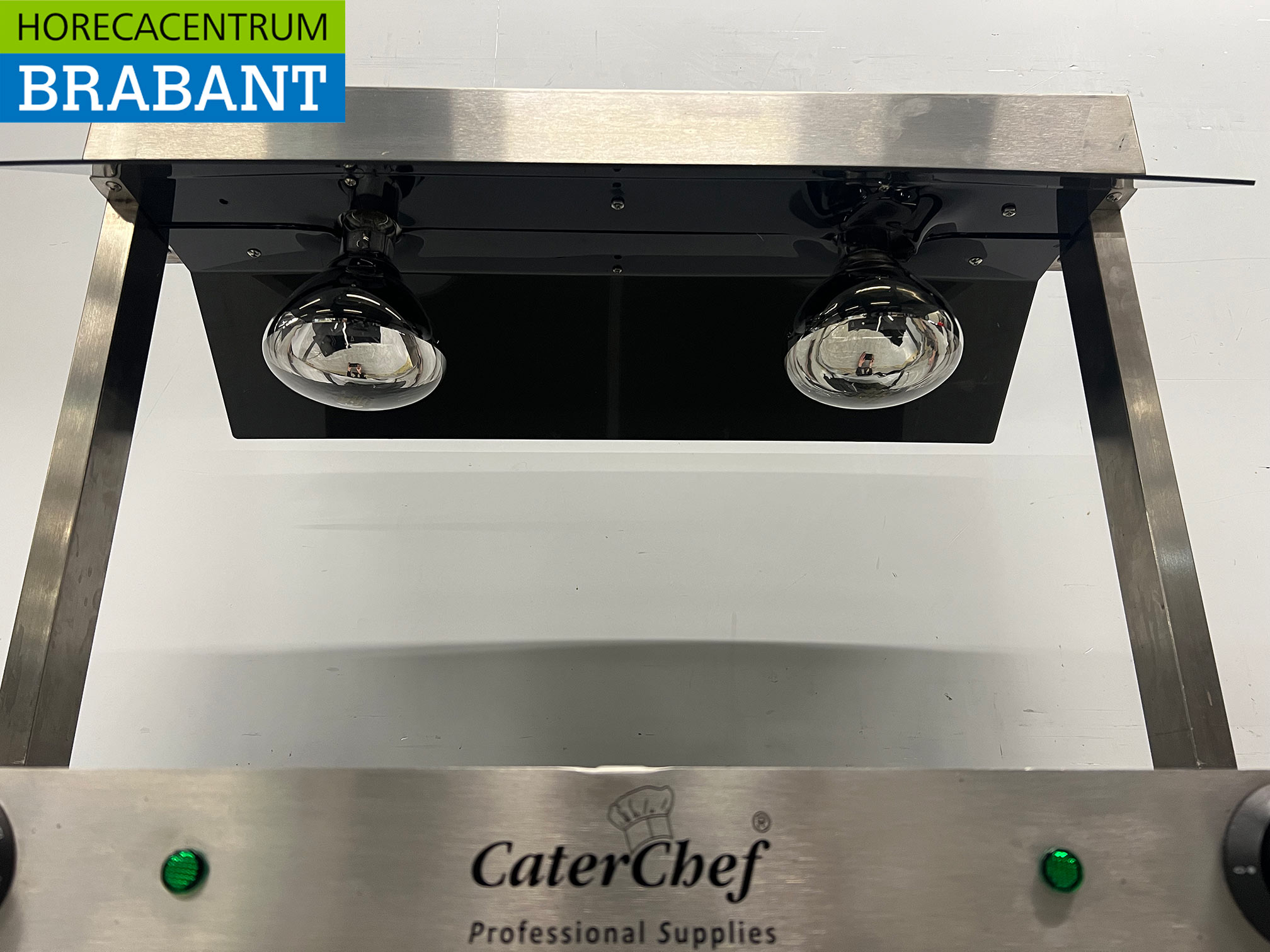 Caterchef-Warmhalteplatte aus Edelstahl, 2 x 1/1 GN, 230 V, Gastronomie – Bild 4