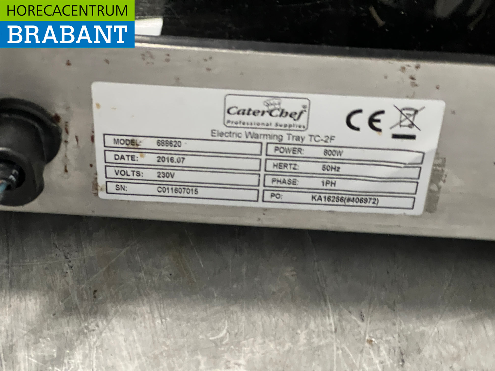 Caterchef-Warmhalteplatte aus Edelstahl, 2 x 1/1 GN, 230 V, Gastronomie – Bild 5