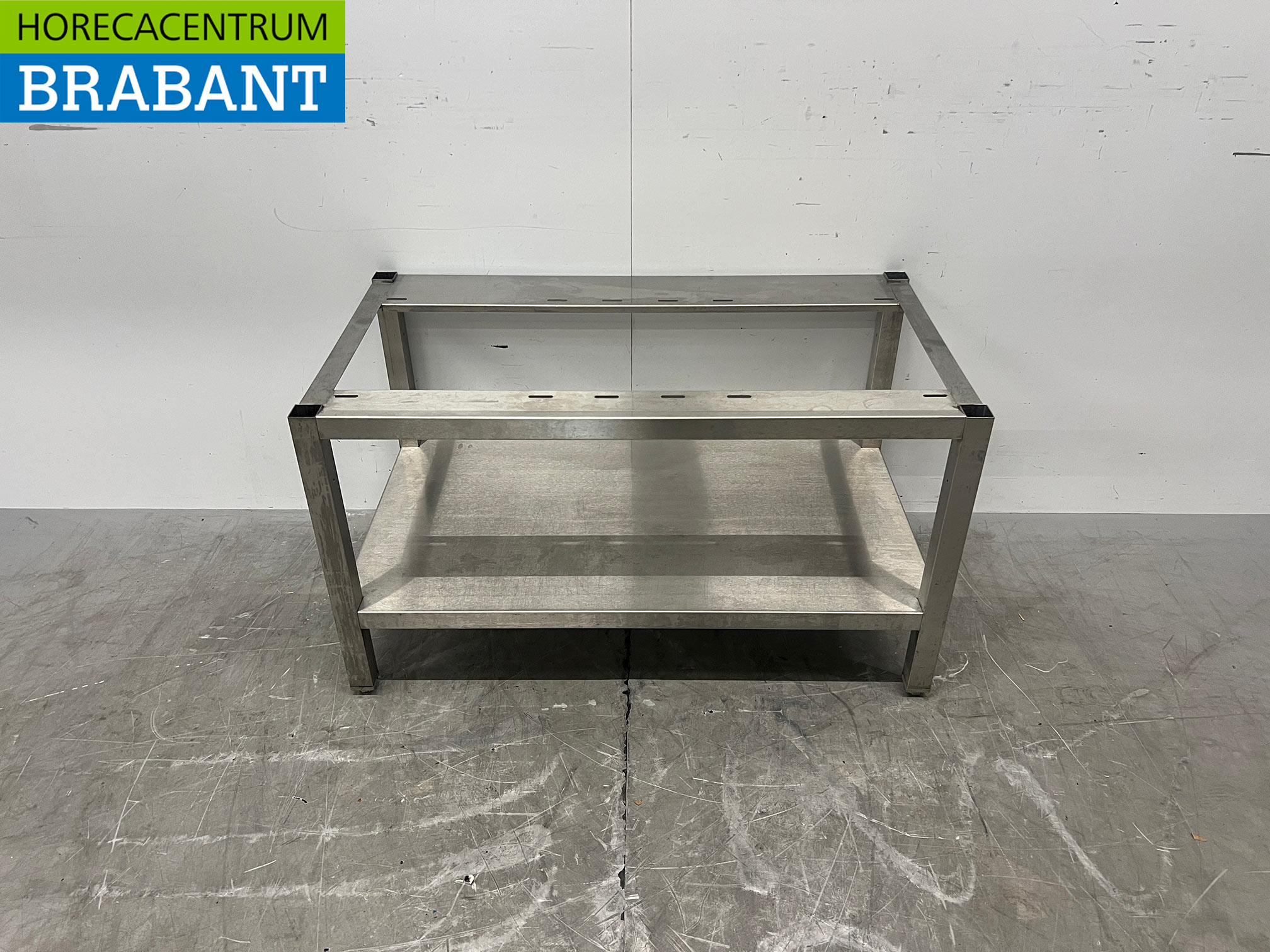 Edelstahlgestell mit Untergestell 100 x 55,5 x 56 cm Gastronomie