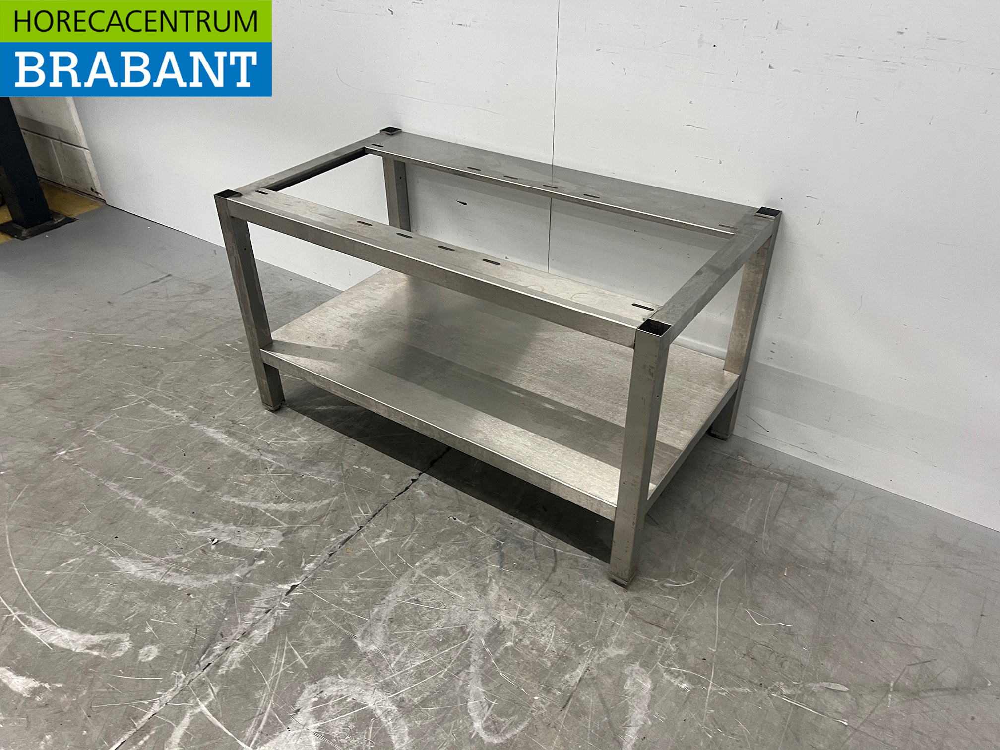 Edelstahlgestell mit Untergestell 100 x 55,5 x 56 cm Gastronomie – Bild 2