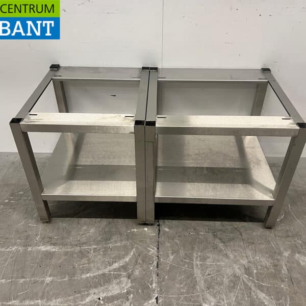 Edelstahlgestell mit Untergestell 110 x 55,5 x 57 cm Gastronomie
