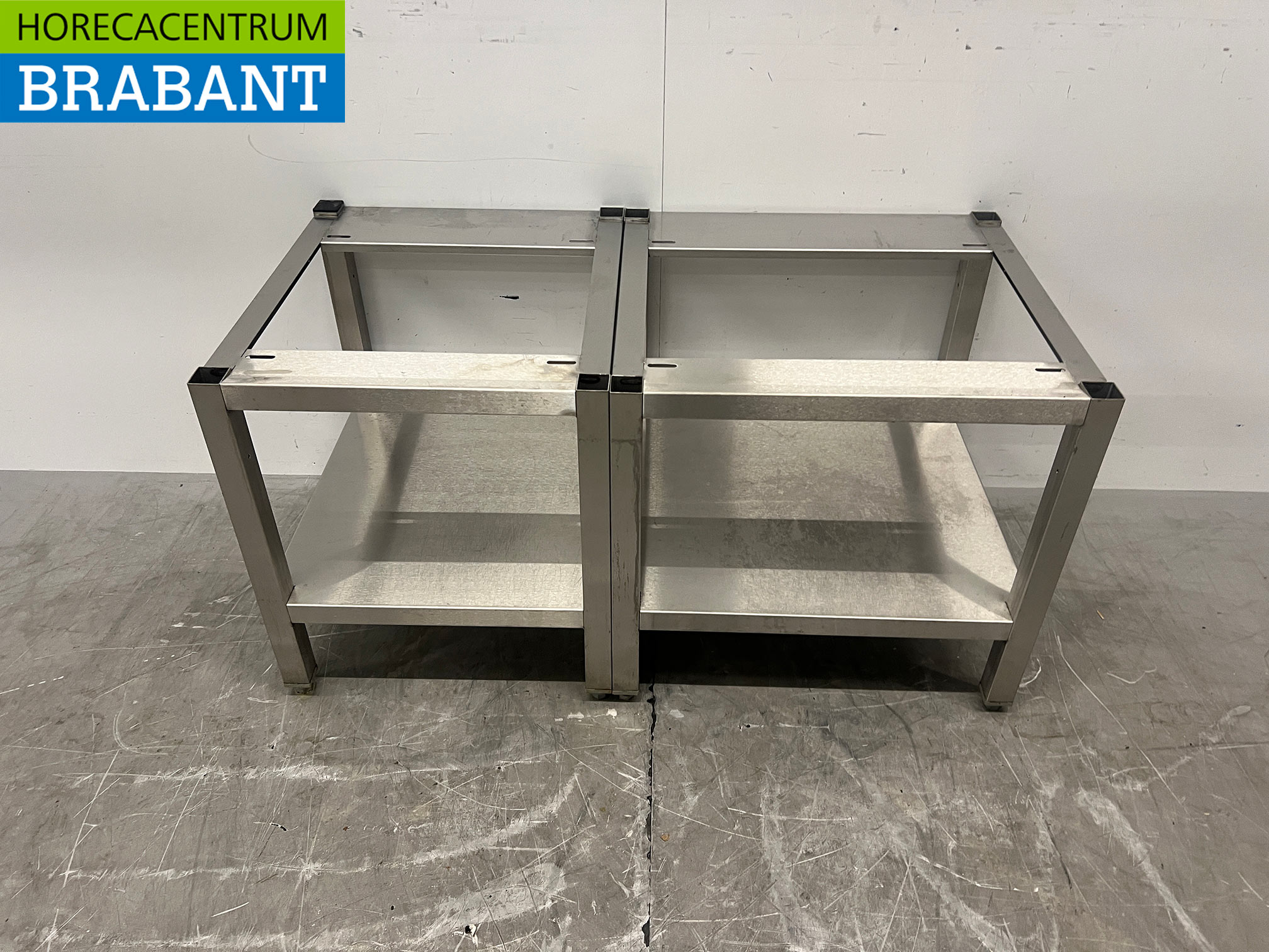 Edelstahlgestell mit Untergestell 110 x 55,5 x 57 cm Gastronomie