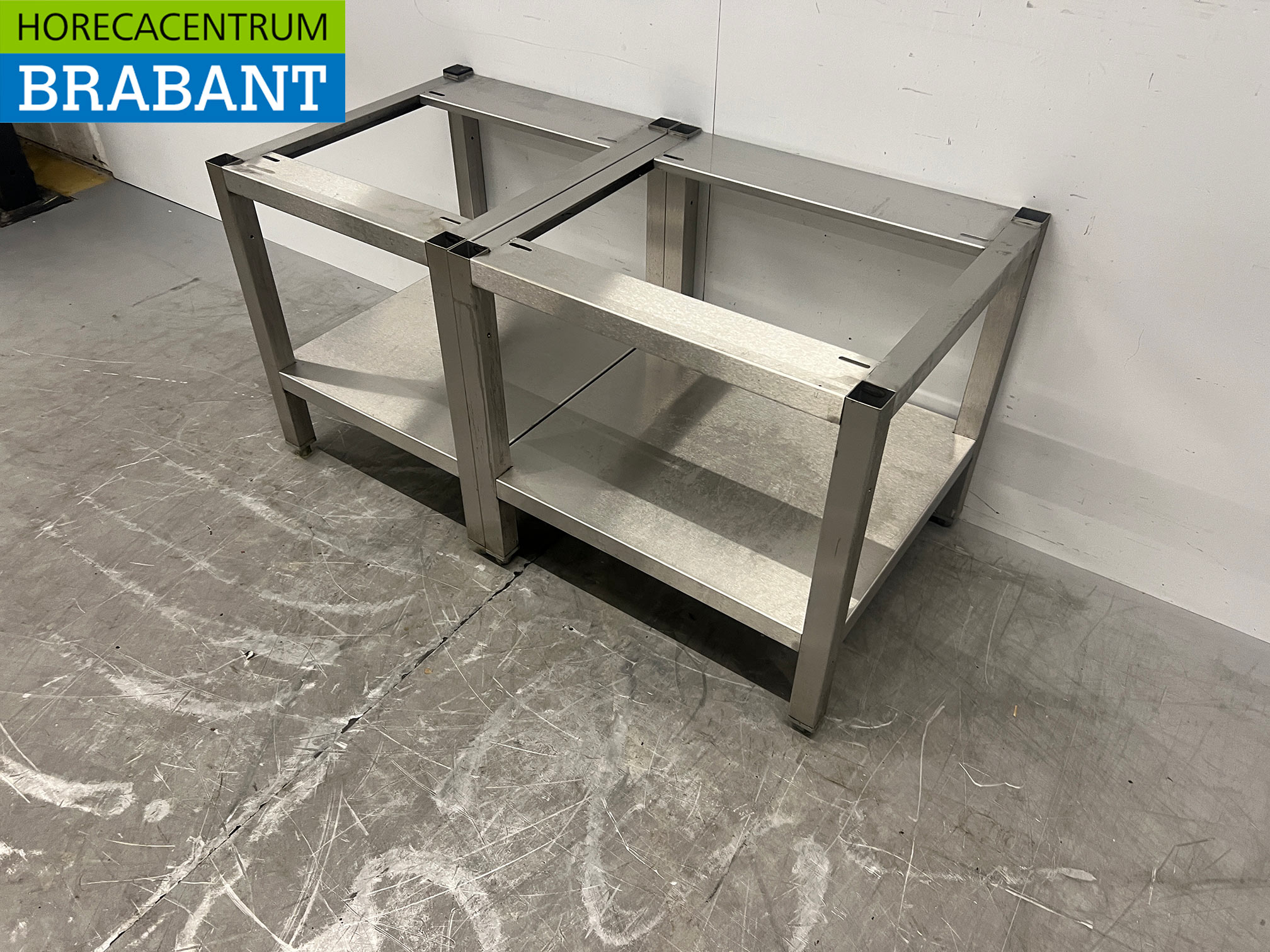 Edelstahlgestell mit Untergestell 110 x 55,5 x 57 cm Gastronomie – Bild 2