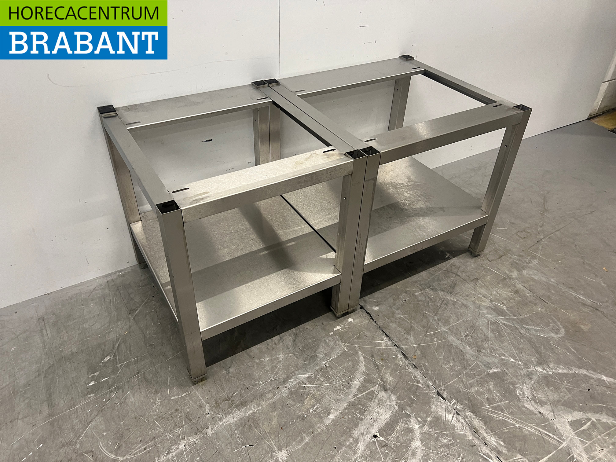 Edelstahlgestell mit Untergestell 110 x 55,5 x 57 cm Gastronomie – Bild 3