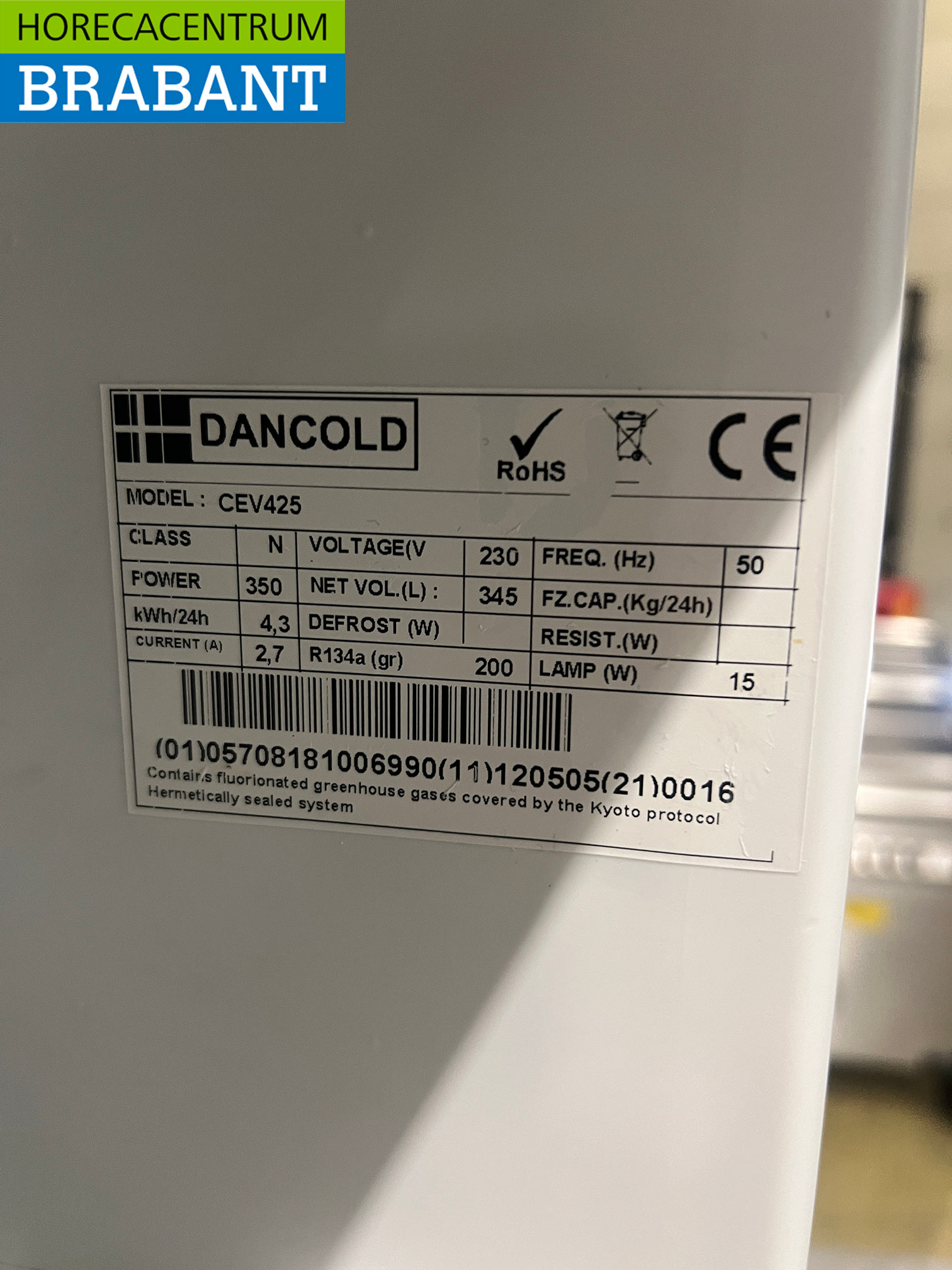 Dancold Glas-Kühlschrank 345 Liter 230 V Gastronomie – Bild 5