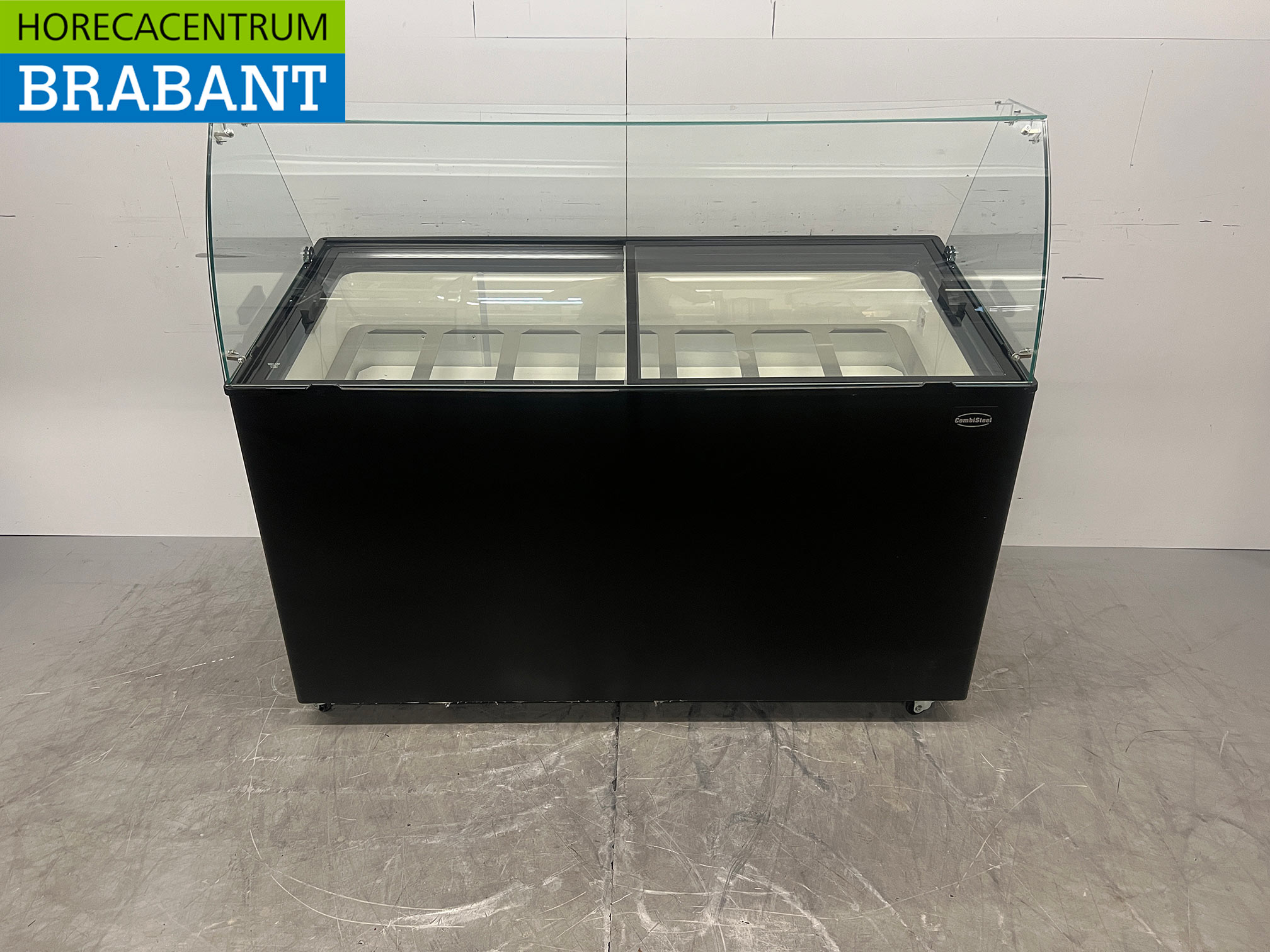 Mobile Combisteel Teneriffa Schaufel-Eisvitrine 10 Fächer 230V Horeca