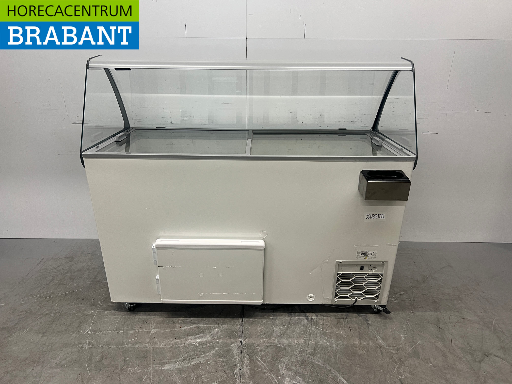 Mobile Combisteel Curacao-Eisvitrine „Schepijs“ mit 10 Behältern, 230 V, Gastronomie – Bild 4