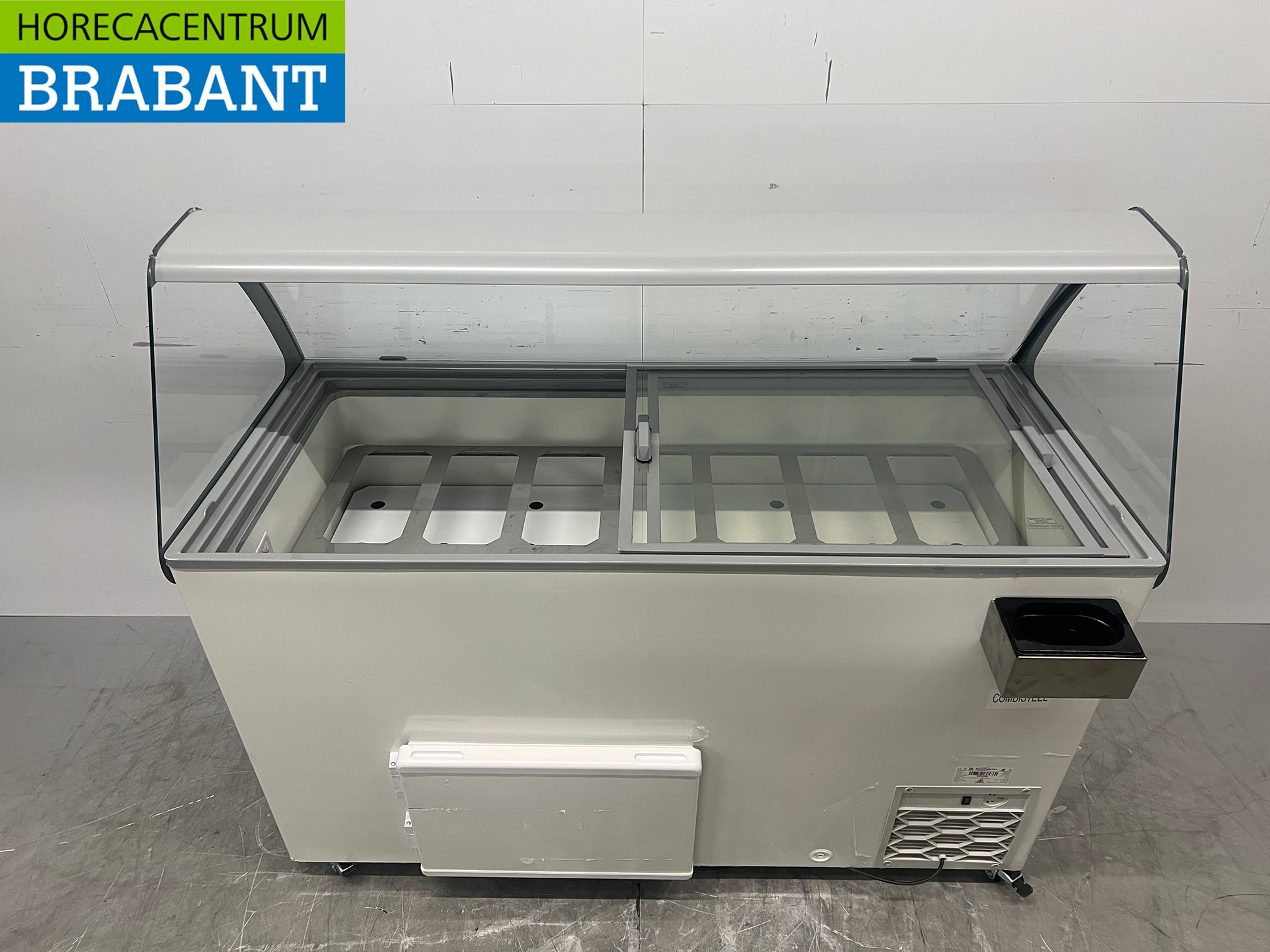 Mobile Combisteel Curacao-Eisvitrine „Schepijs“ mit 10 Behältern, 230 V, Gastronomie – Bild 6