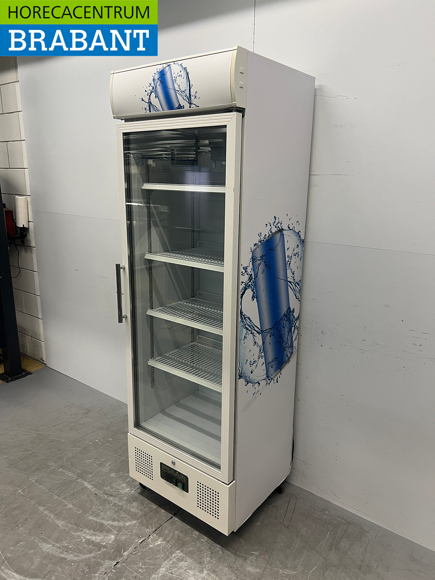 Polar – Mobile Glastür-Kühlvitrine, 336 Liter, 230 V, Gastronomie – Bild 2