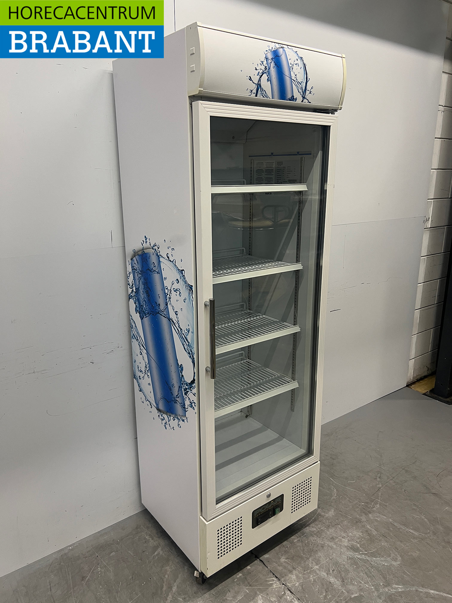 Polar – Mobile Glastür-Kühlvitrine, 336 Liter, 230 V, Gastronomie – Bild 3