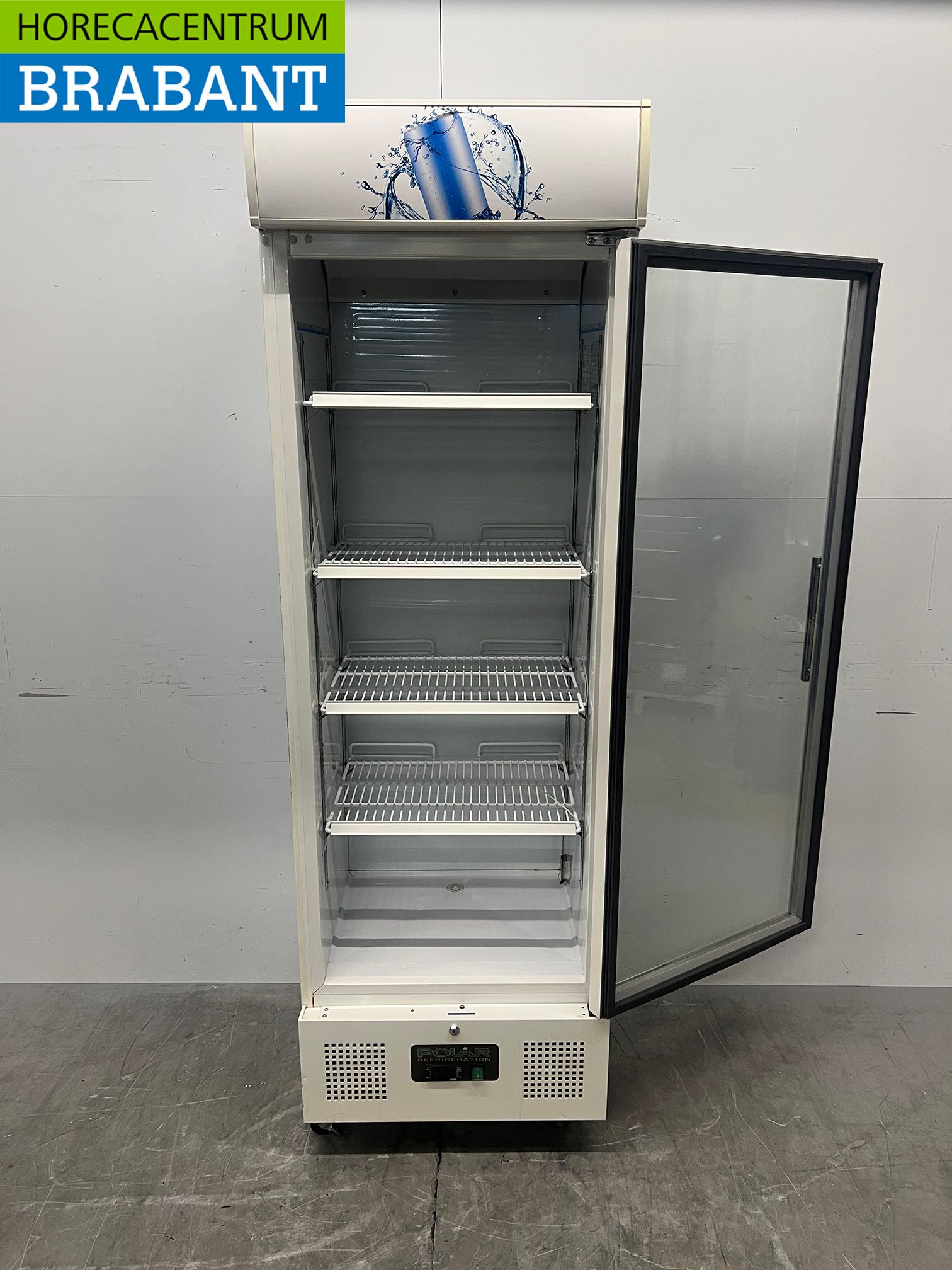 Polar – Mobile Glastür-Kühlvitrine, 336 Liter, 230 V, Gastronomie – Bild 4