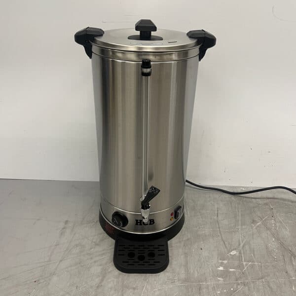 Doppelwandiger Edelstahl-Wasserkocher Boiler mit Tropfschale 23,6 Liter 230V Horeca