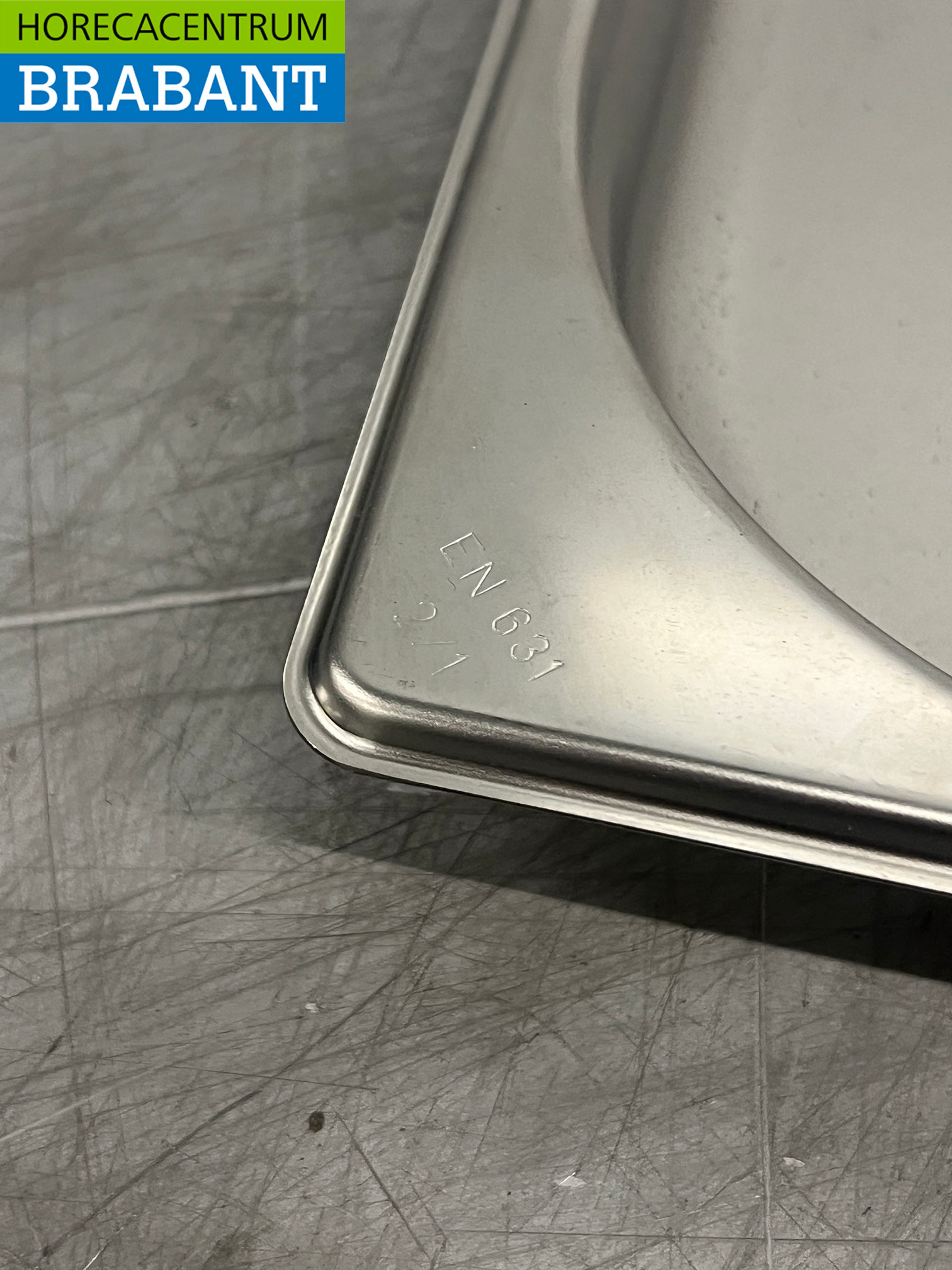 Edelstahl Blanco 2/1 GN – Gastronorm-Behälter 40 mm für die Gastronomie – Bild 4