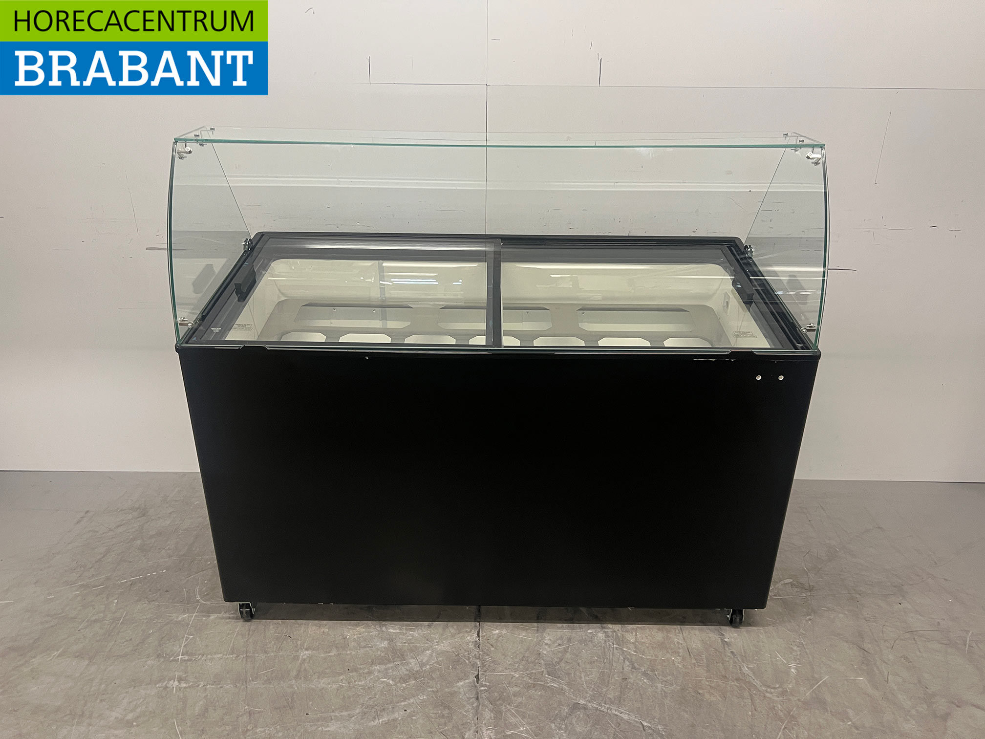 Mobile Combisteel Teneriffa Schaufel-Eisvitrine 10 Fächer 230V Horeca
