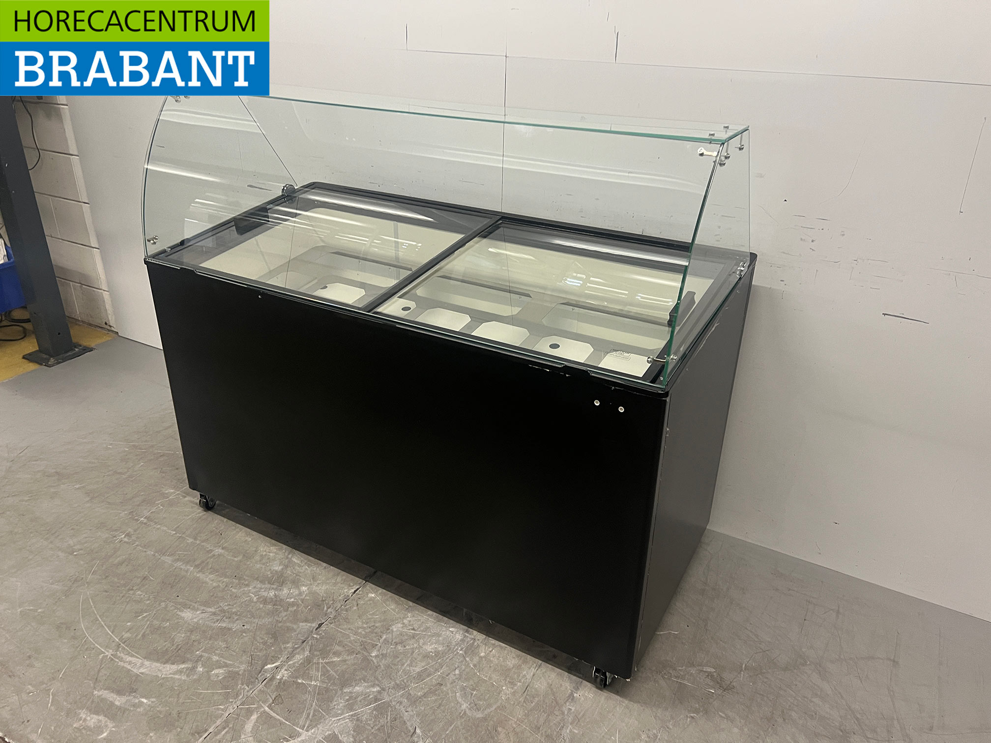 Mobile Combisteel Teneriffa Schaufel-Eisvitrine 10 Fächer 230V Horeca – Bild 2