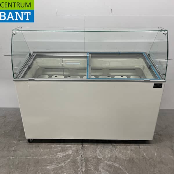 Mobile Combisteel Teneriffa Schaufel-Eisvitrine 10 Fächer 230V Horeca