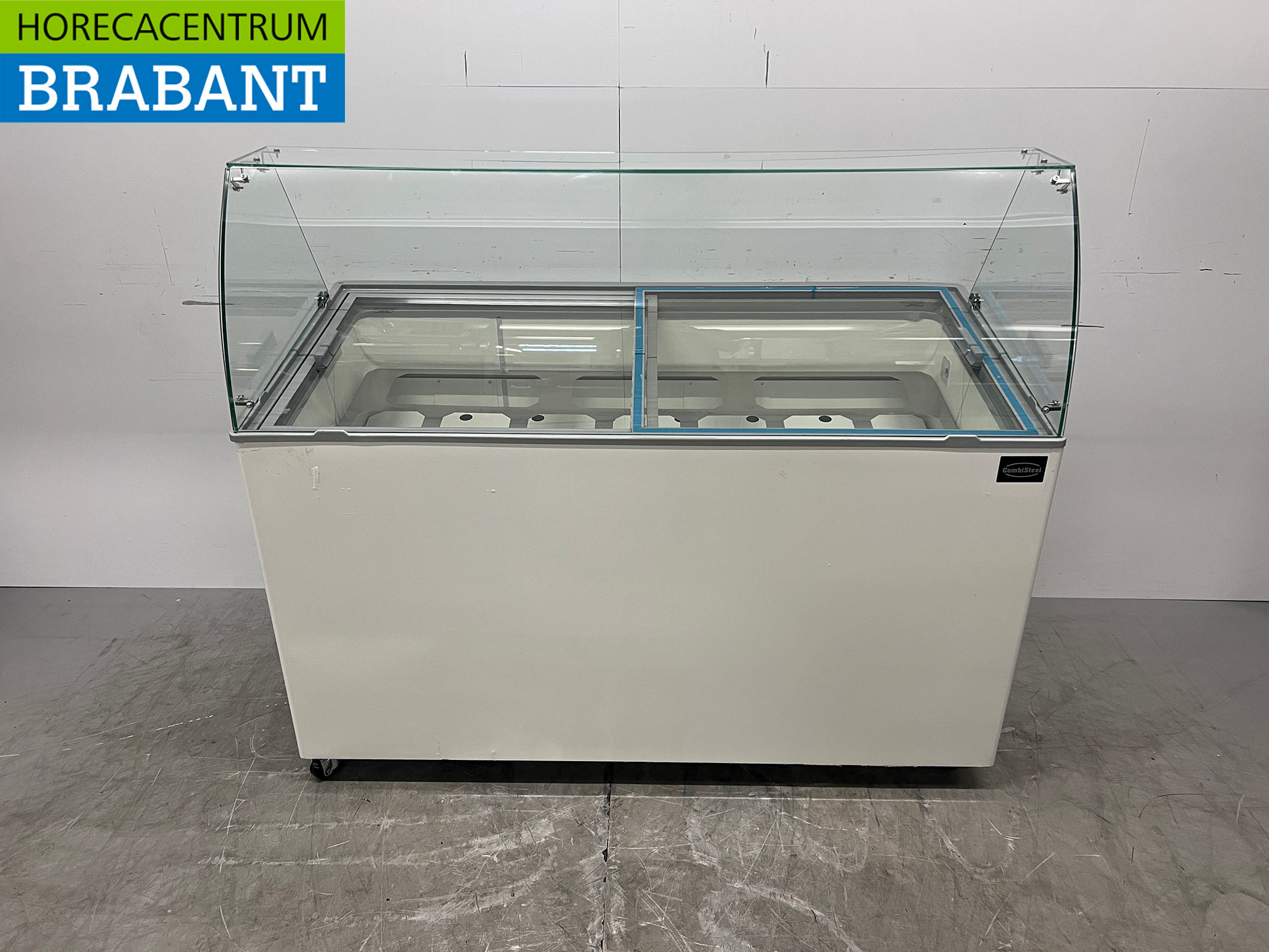 Mobile Combisteel Teneriffa Schaufel-Eisvitrine 10 Fächer 230V Horeca