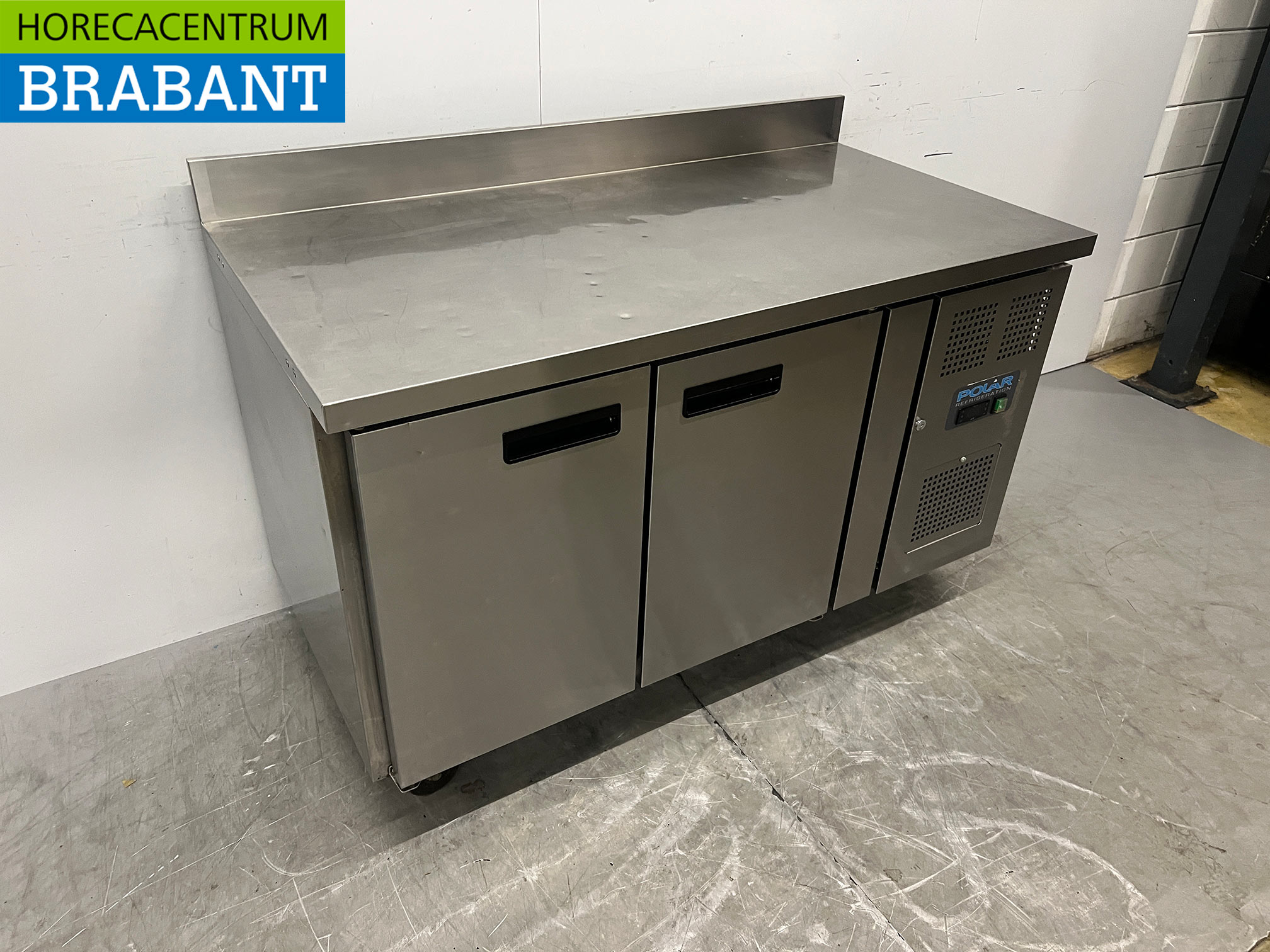 Edelstahl-Gefriertisch „Polar“ auf Rollen, 136 cm, 230 V, Gastronomie – Bild 3