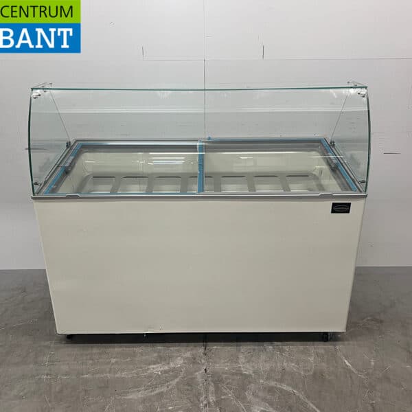 Mobile Combisteel Teneriffa Schaufel-Eisvitrine 10 Fächer 230V Horeca