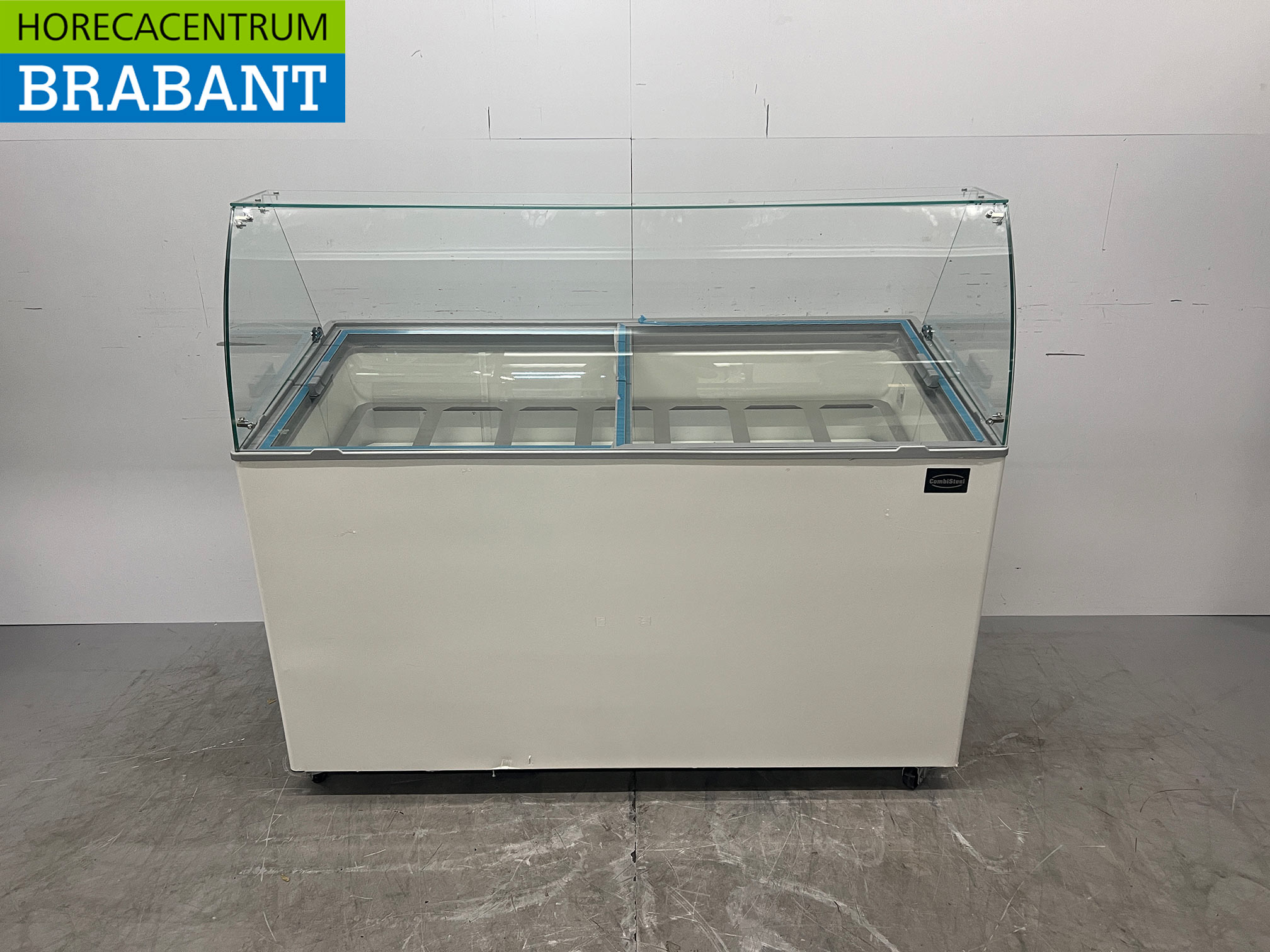 Mobile Combisteel Teneriffa Schaufel-Eisvitrine 10 Fächer 230V Horeca