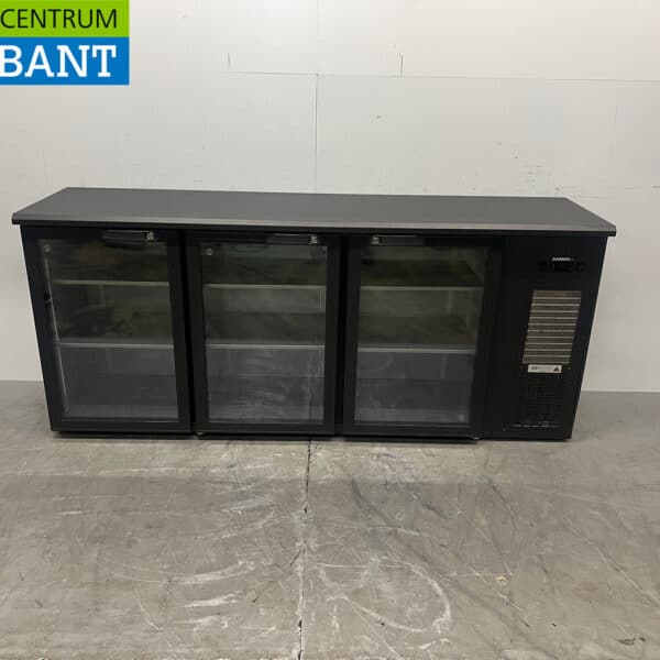 Gamko Barkühlschrank mit 3 Glasflügeltüren, 198,8 cm, 230 V, Gastronomie