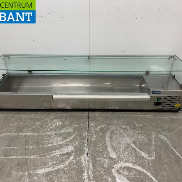 Edelstahl Polar GD877-E Saladiere Top Kühlvitrine 180 cm 230V Horeca