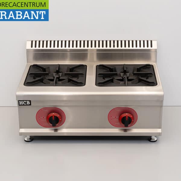 HCB 2-Flammen-Herd, Aufsatzmodell, PROPAN-Gas, 14,6 kW, 70 cm, Gastronomie
