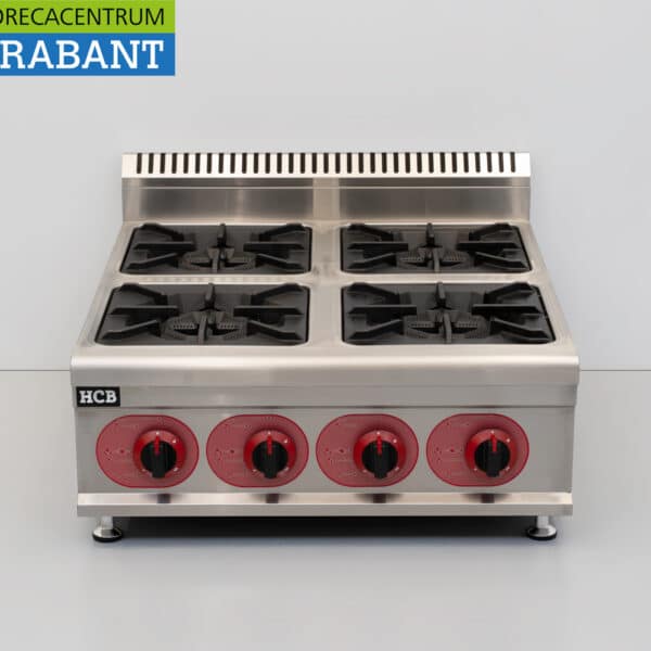 HCB 4-Flammen-Herd, Aufsatzmodell, PROPAN-Gas, 29,2 kW, 70 cm, Gastronomie
