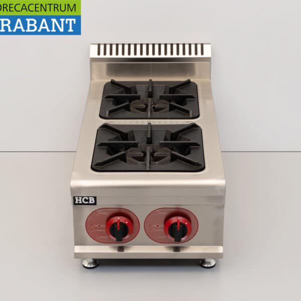 HCB 2-Flammen-Herd, Aufsatzmodell, PROPAN-Gas, 14,6 kW, 40 cm, Gastronomie